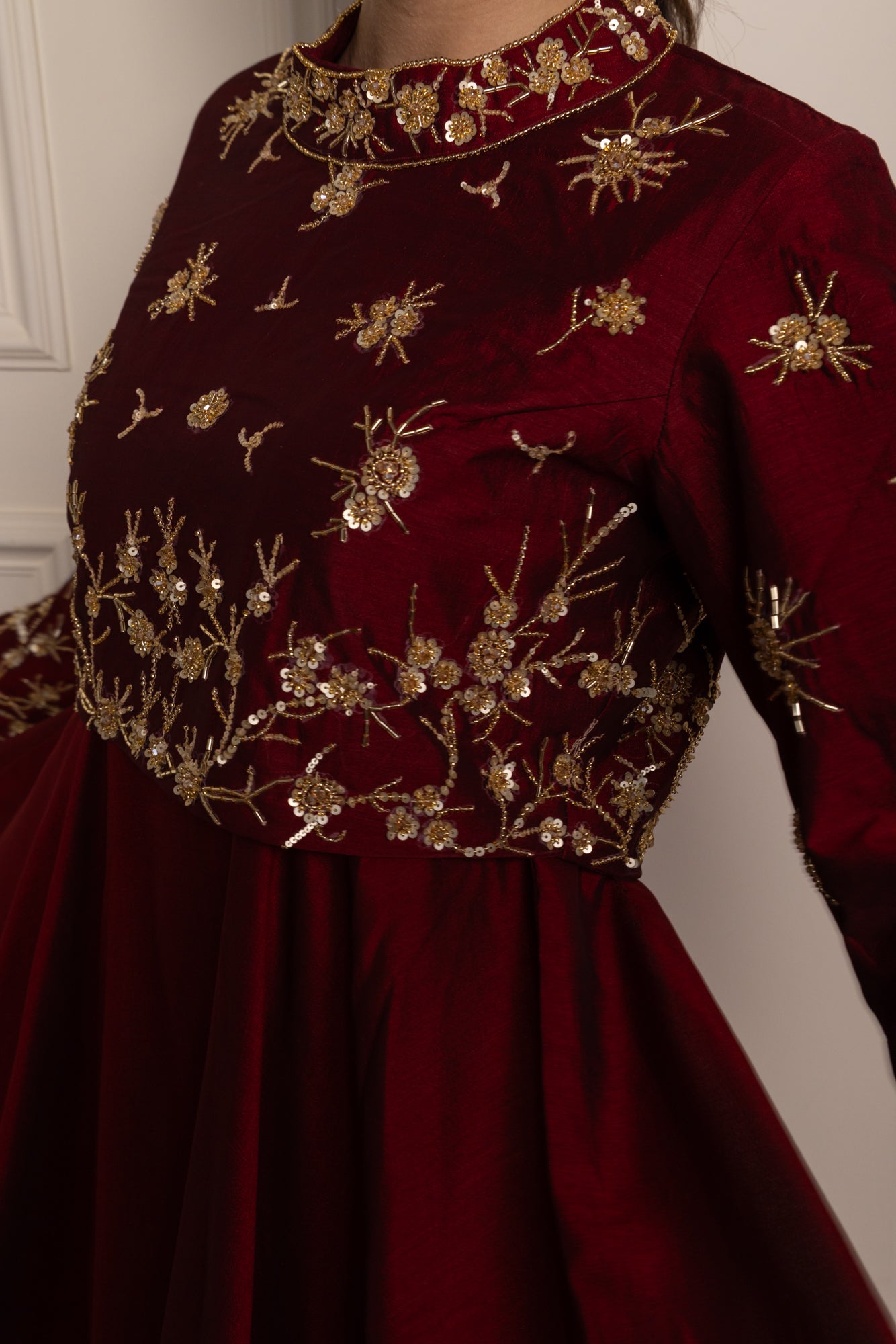 Wine Rumi Jacket Suit