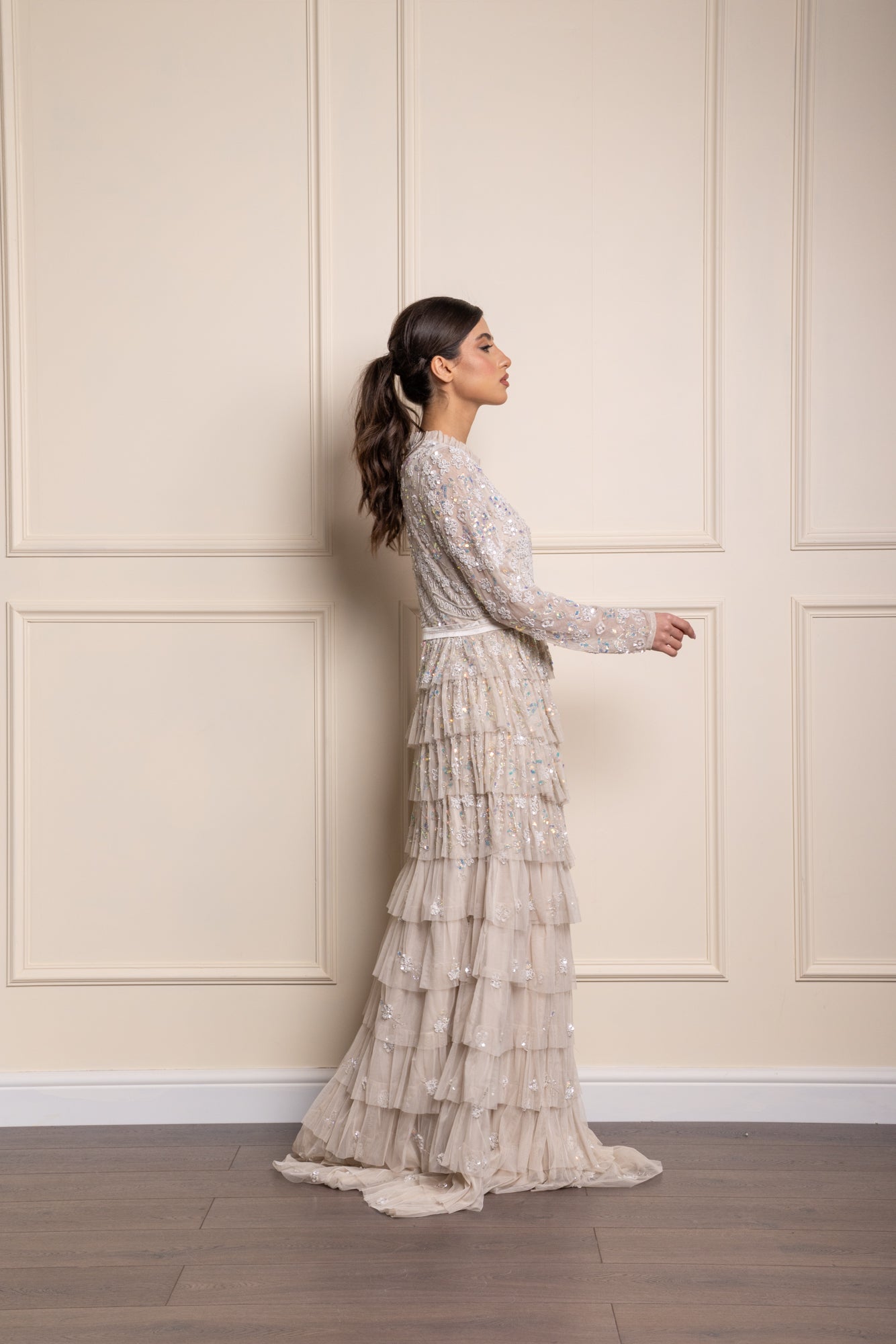Mobina Frill Gown