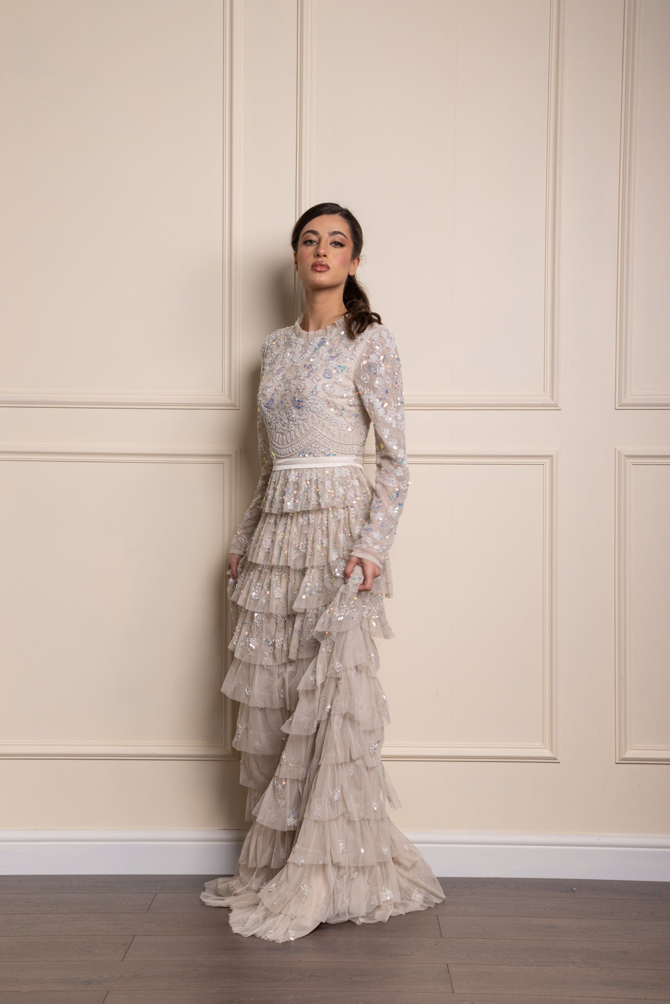 Mobina Frill Gown