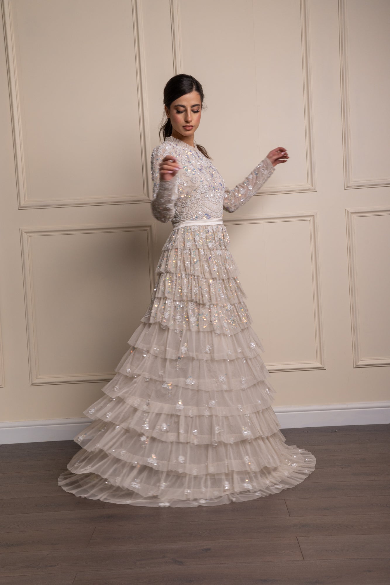 Mobina Frill Gown