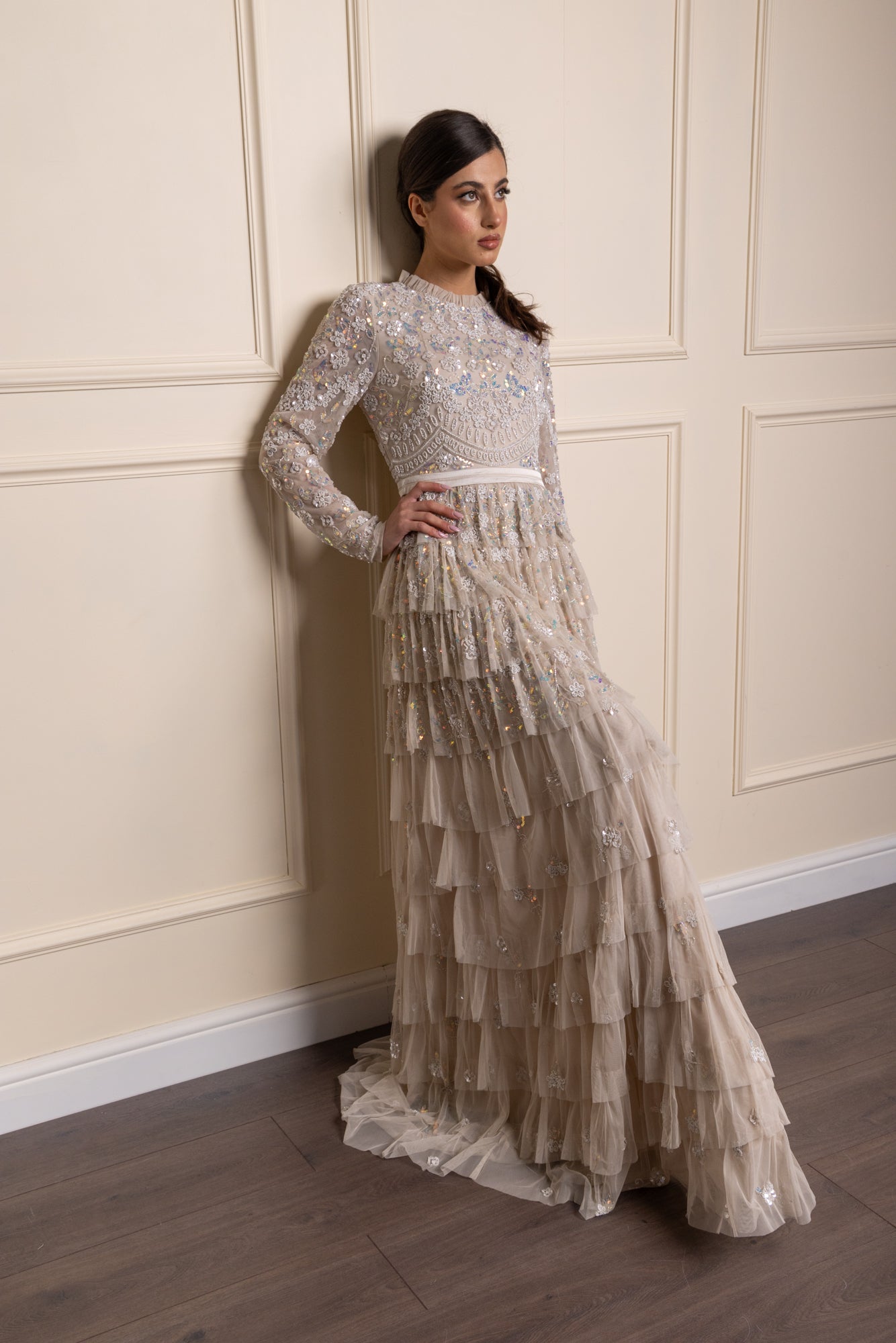 Mobina Frill Gown