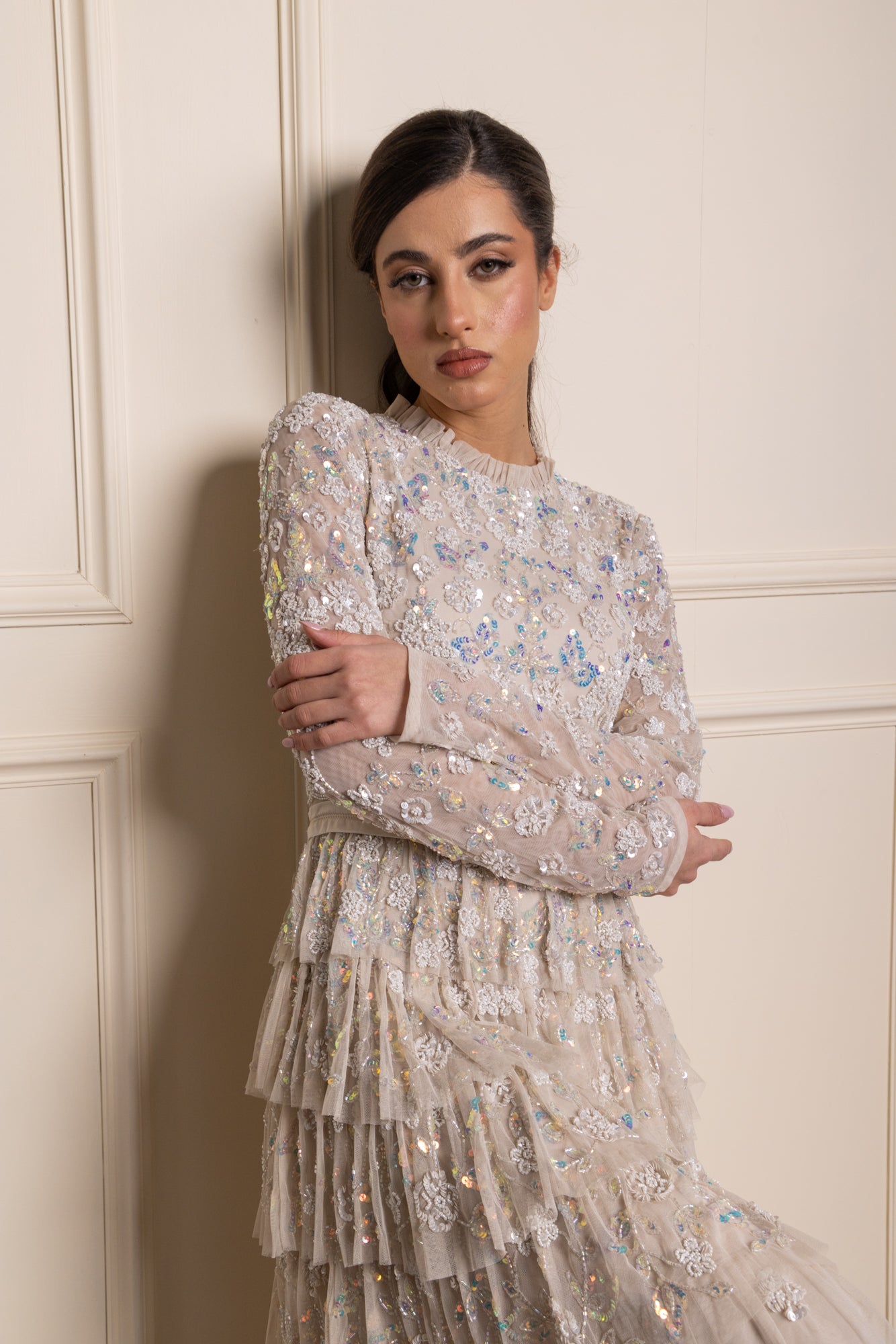Mobina Frill Gown