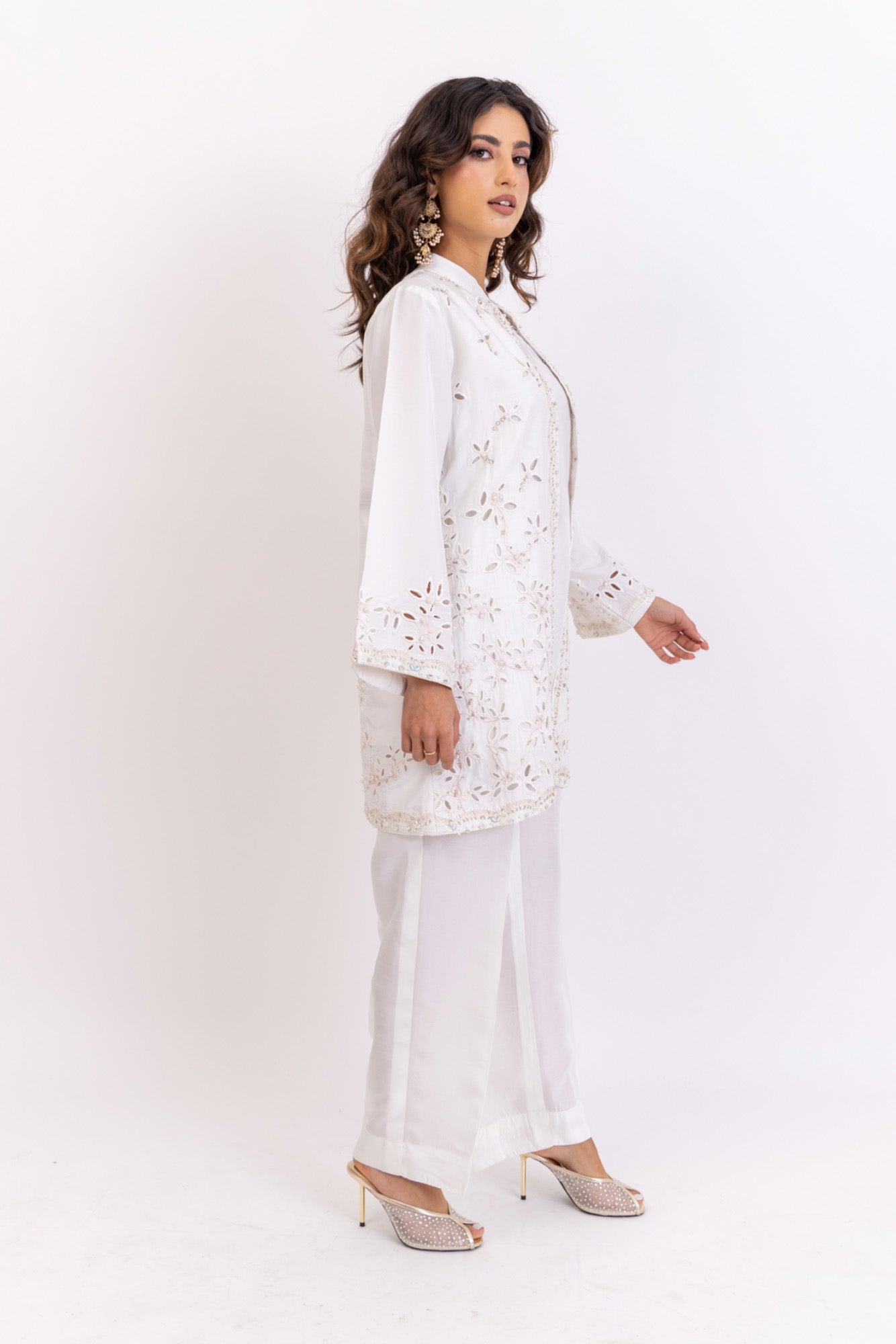 Long Petal Jacket Suit