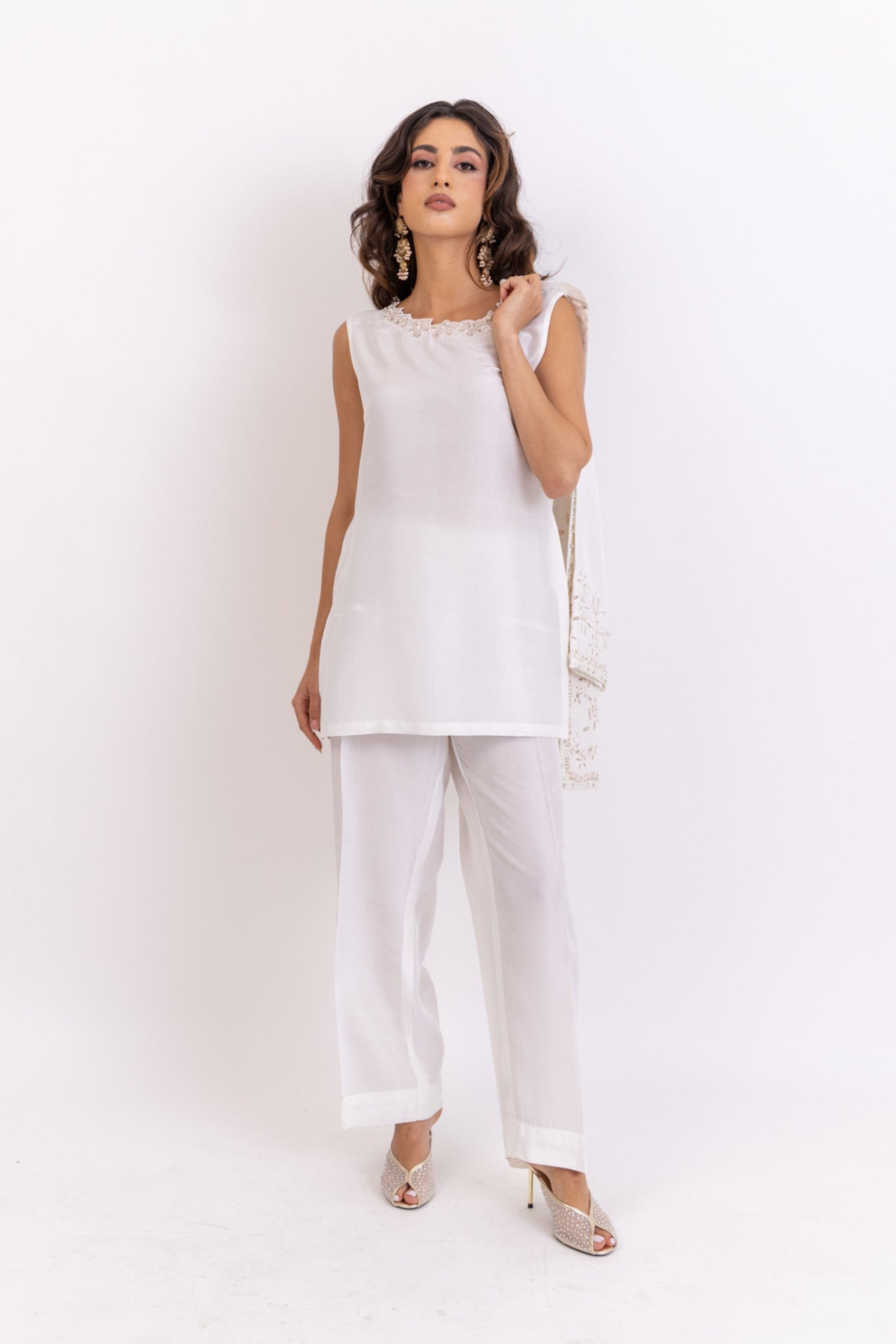 Long Petal Jacket Suit