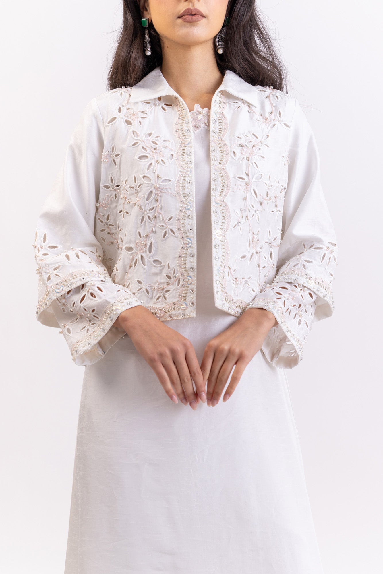 Short Petal Jacket Suit
