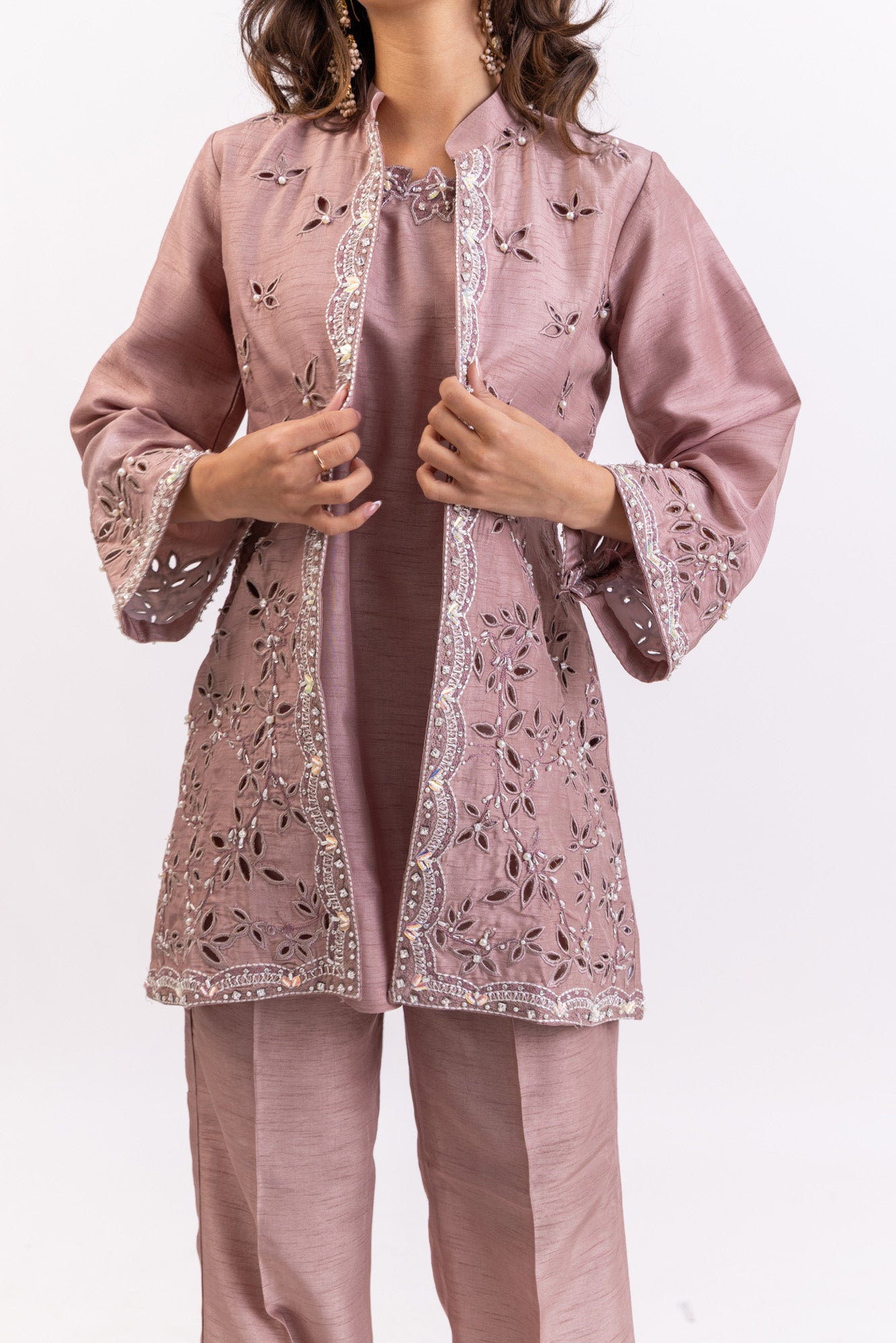 Long Petal Jacket Suit