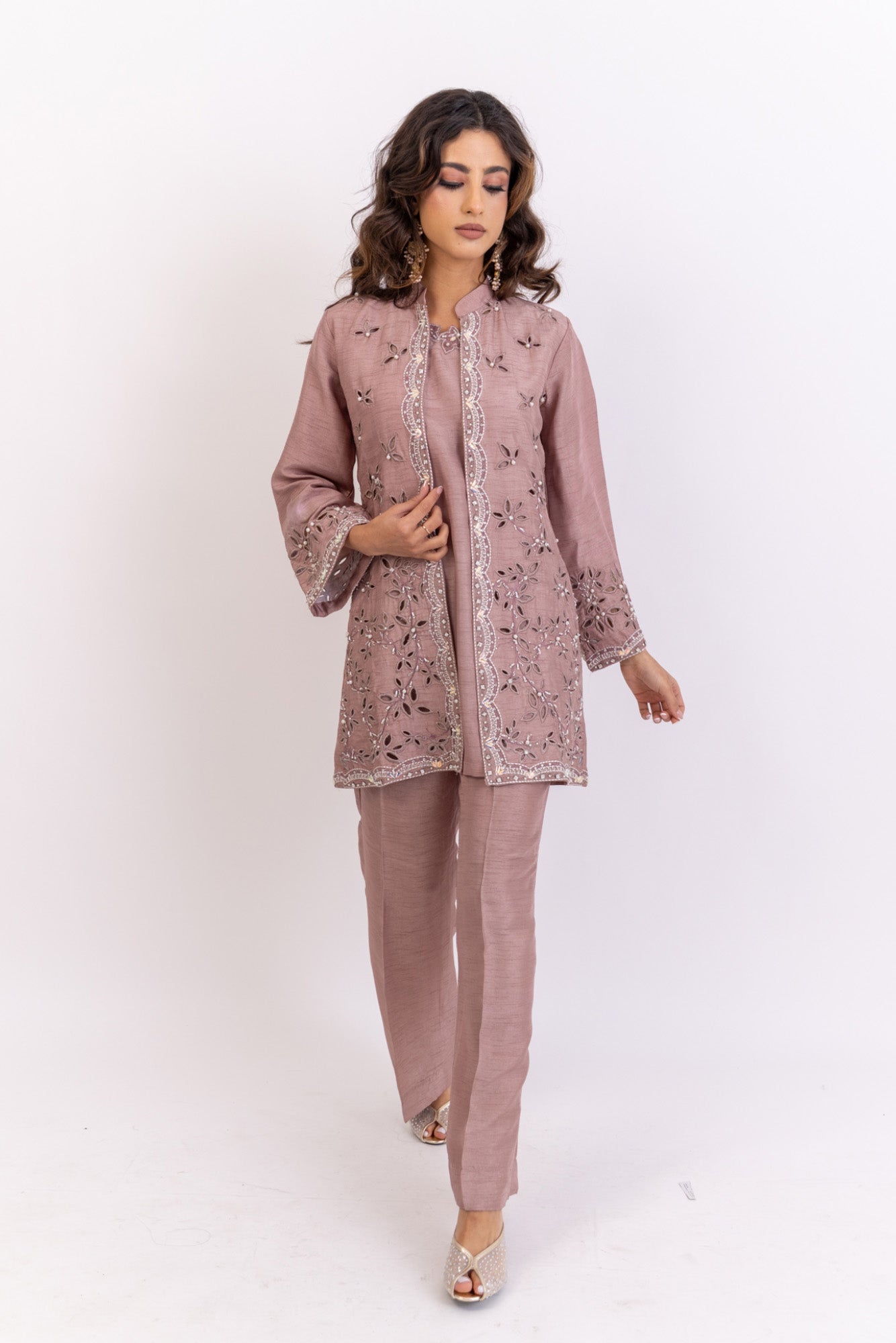 Long Petal Jacket Suit