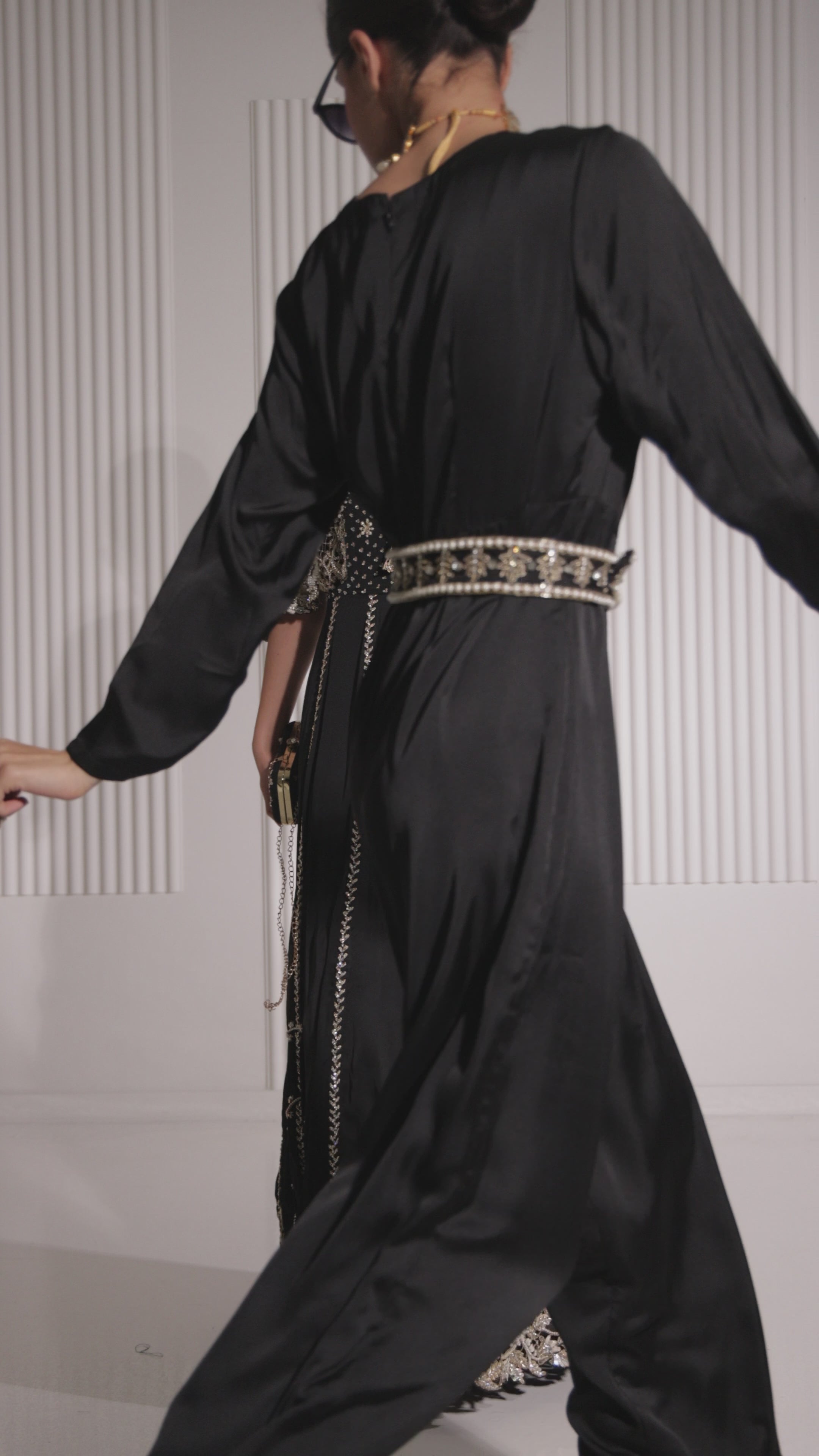 Black Enid Cape Suit