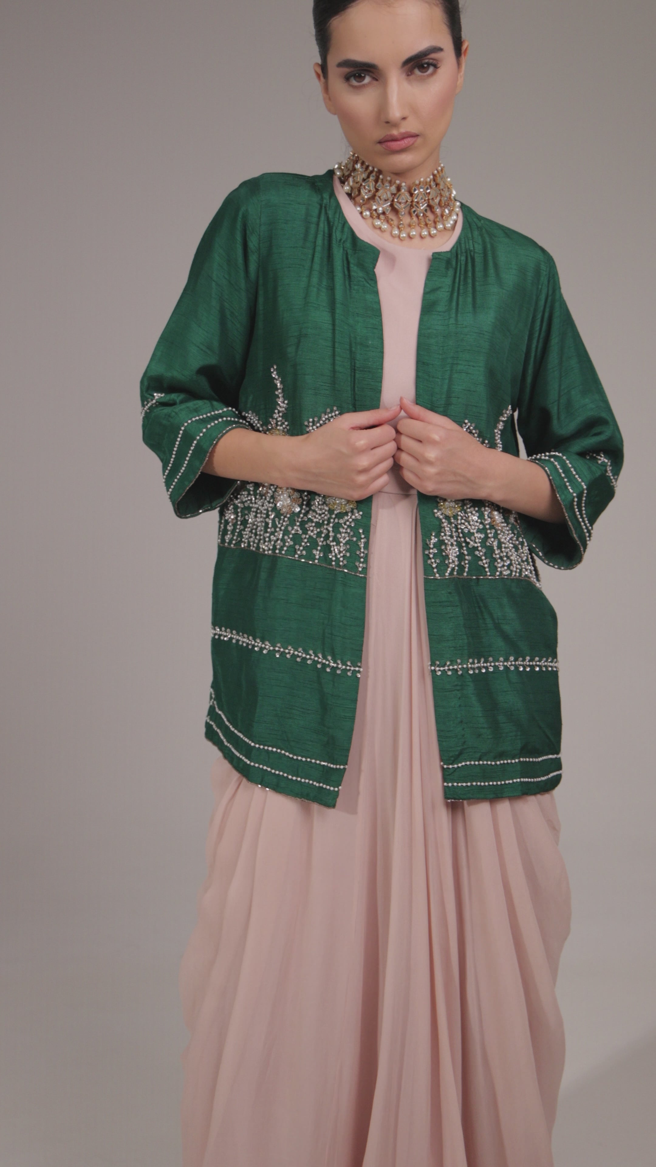 Kylie Emerald Jacket Suit