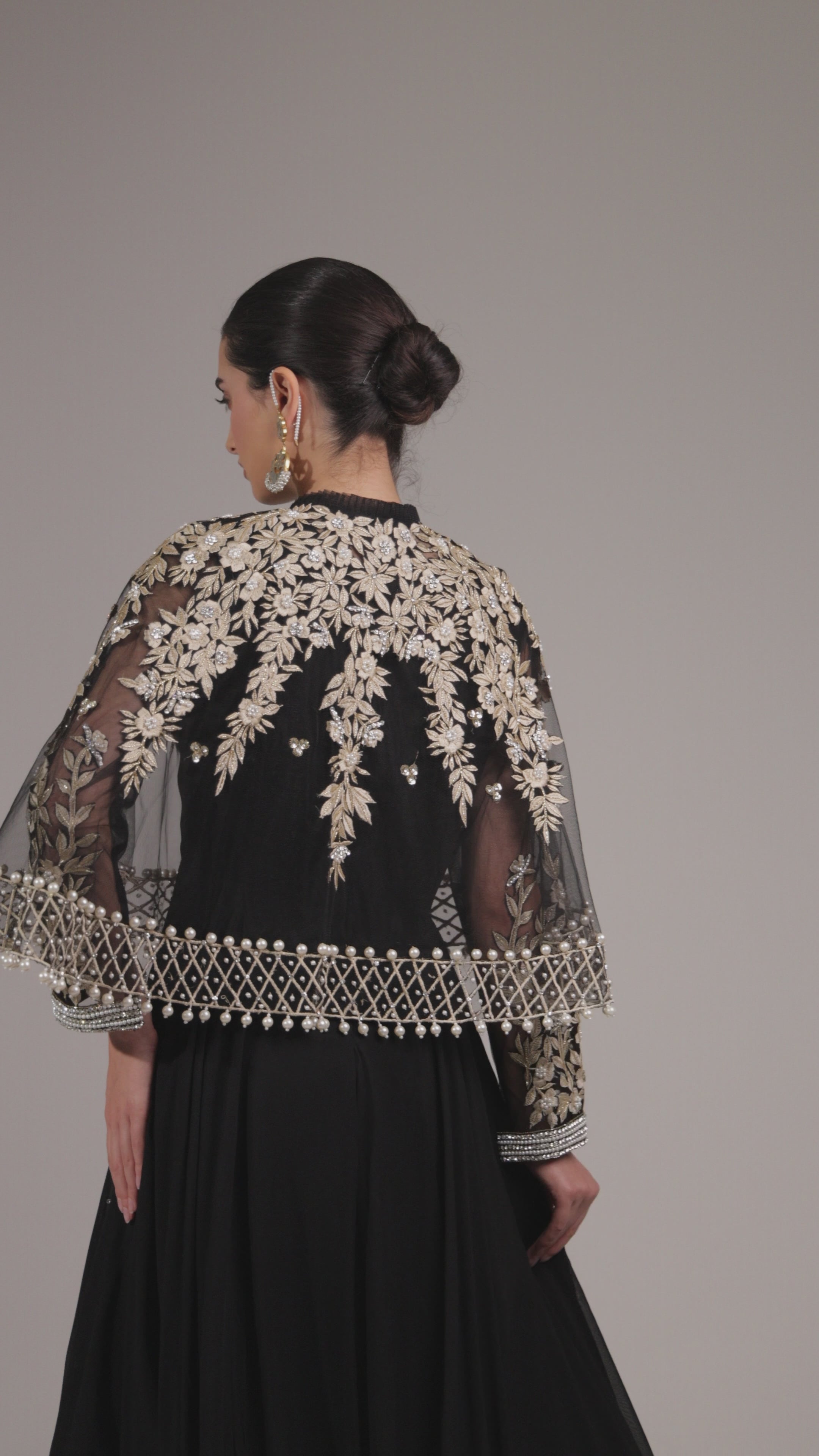 Black Annie Cape Suit