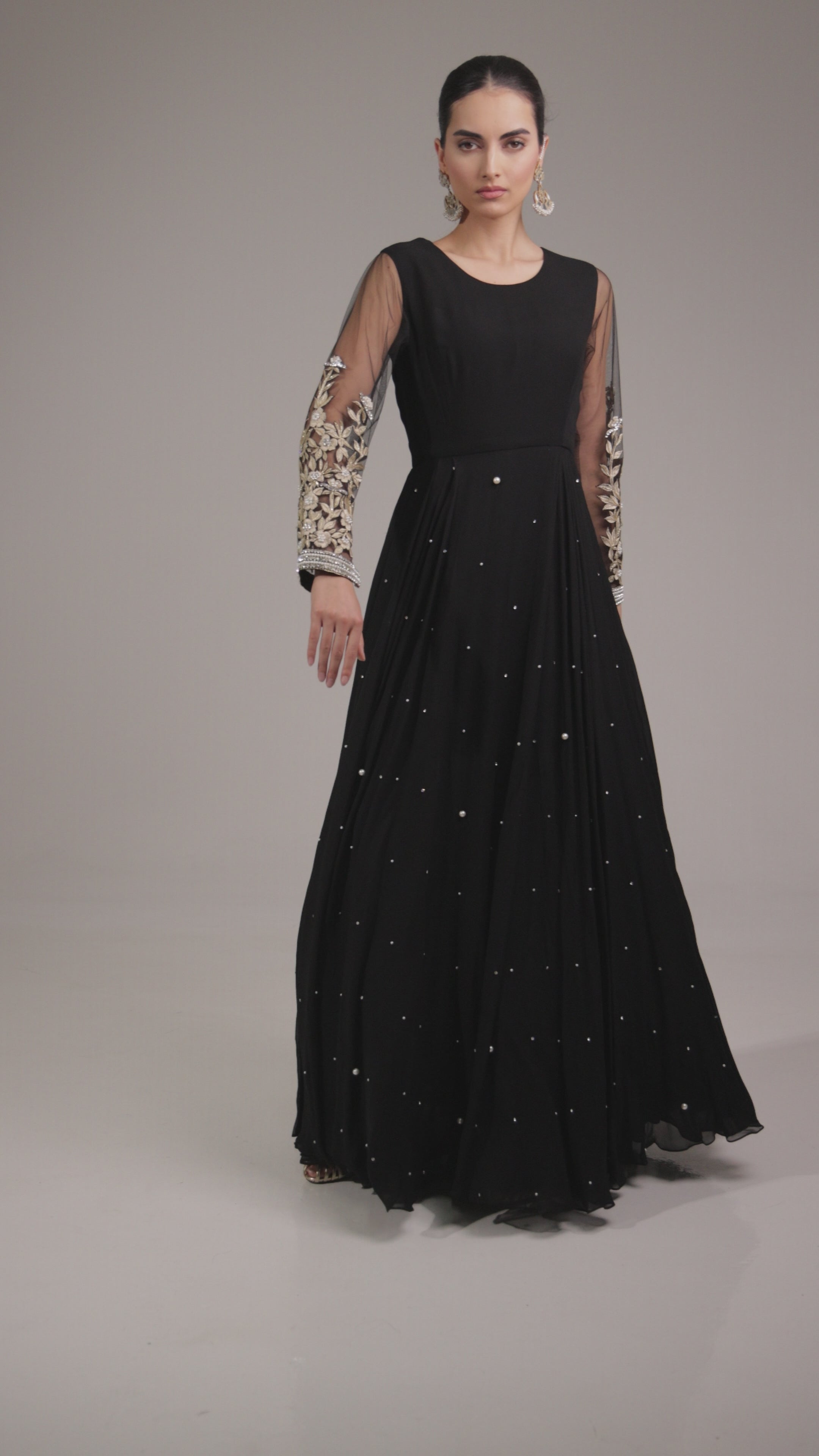 Black Annie Cape Suit