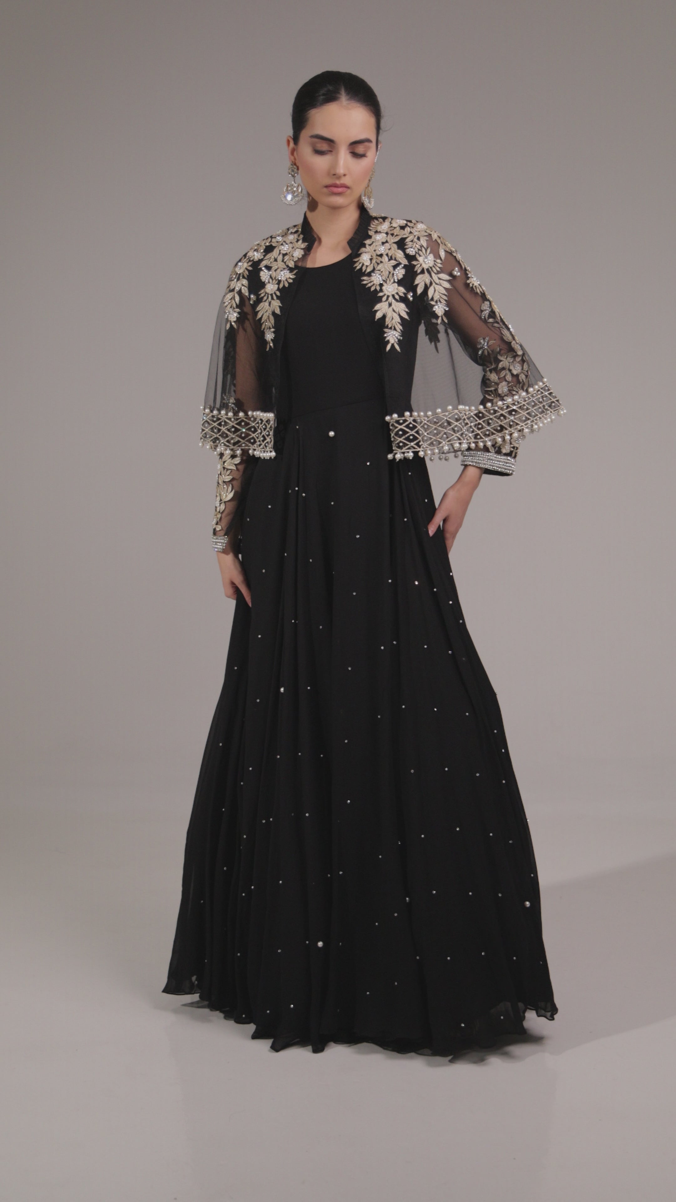 Black Annie Cape Suit