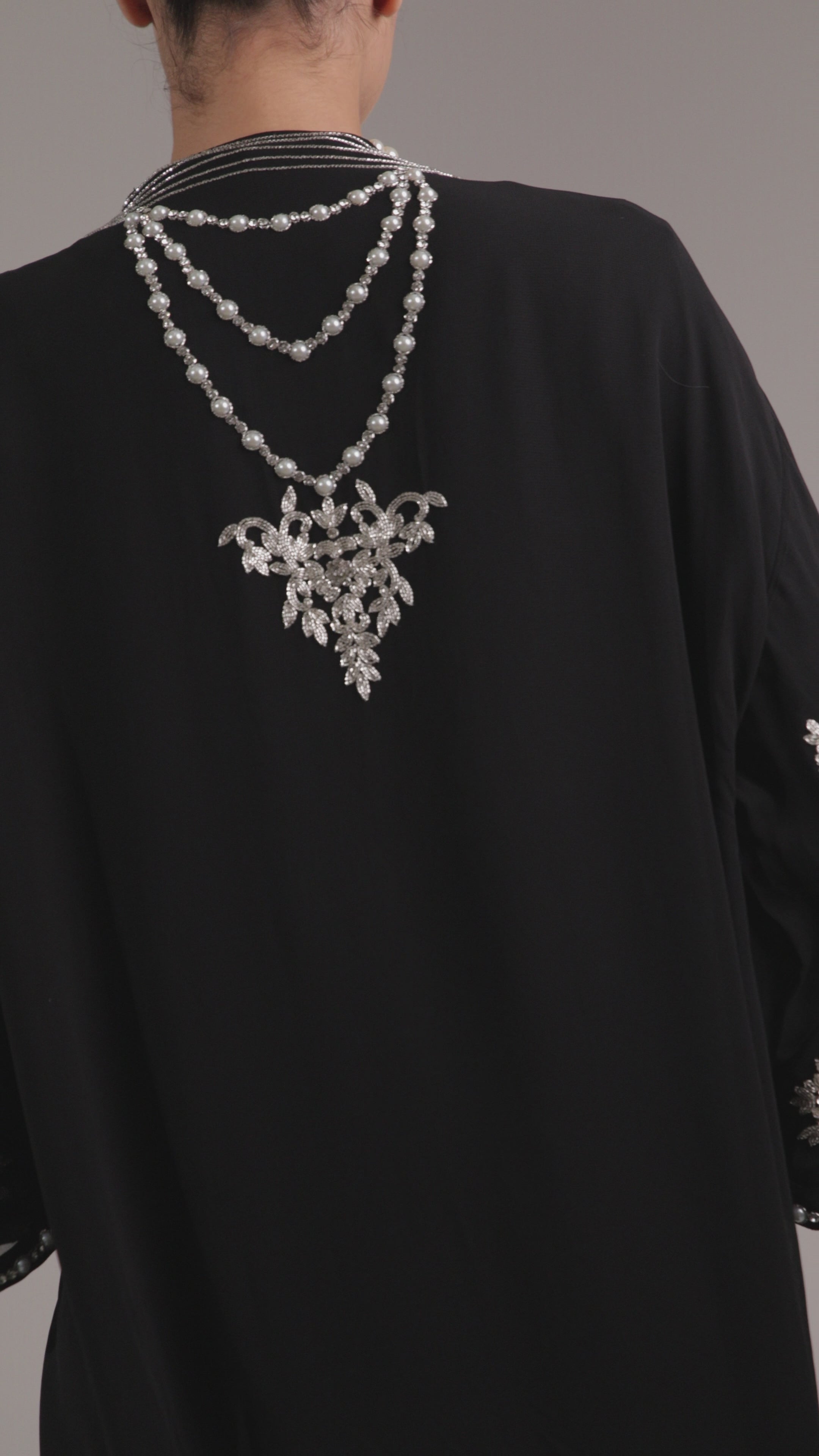 Black Salima Kaftan Set