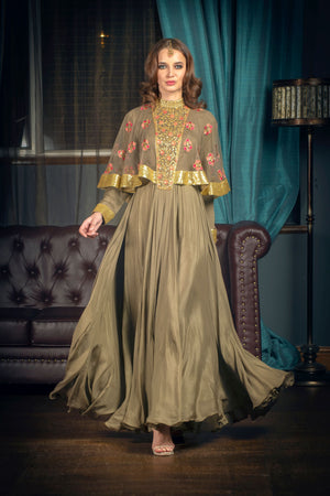 
                  
                    Maralin Cape Dress
                  
                
