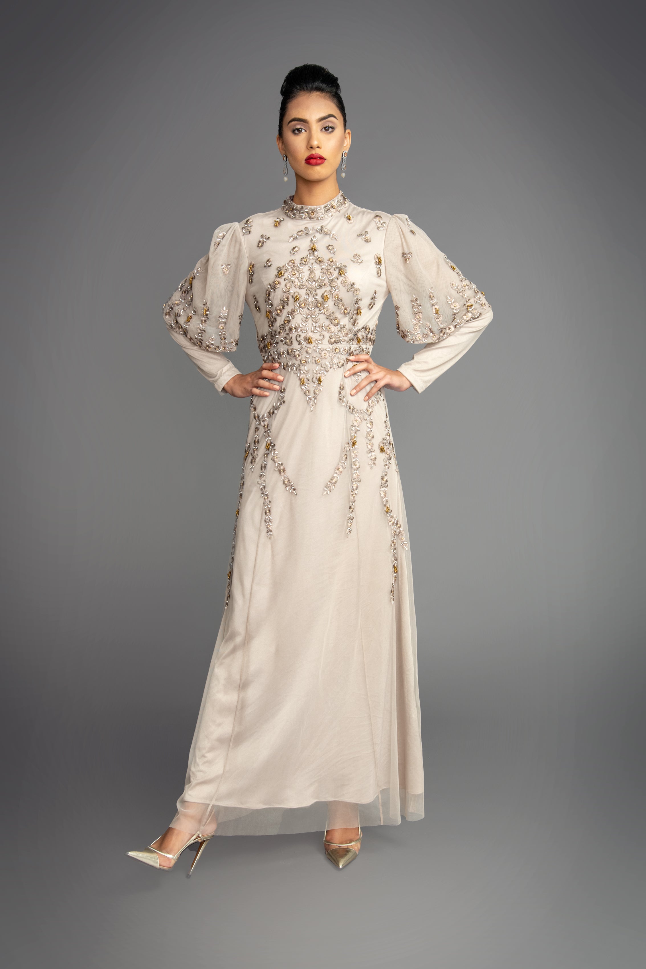 Lea Flute Sleeve Dress