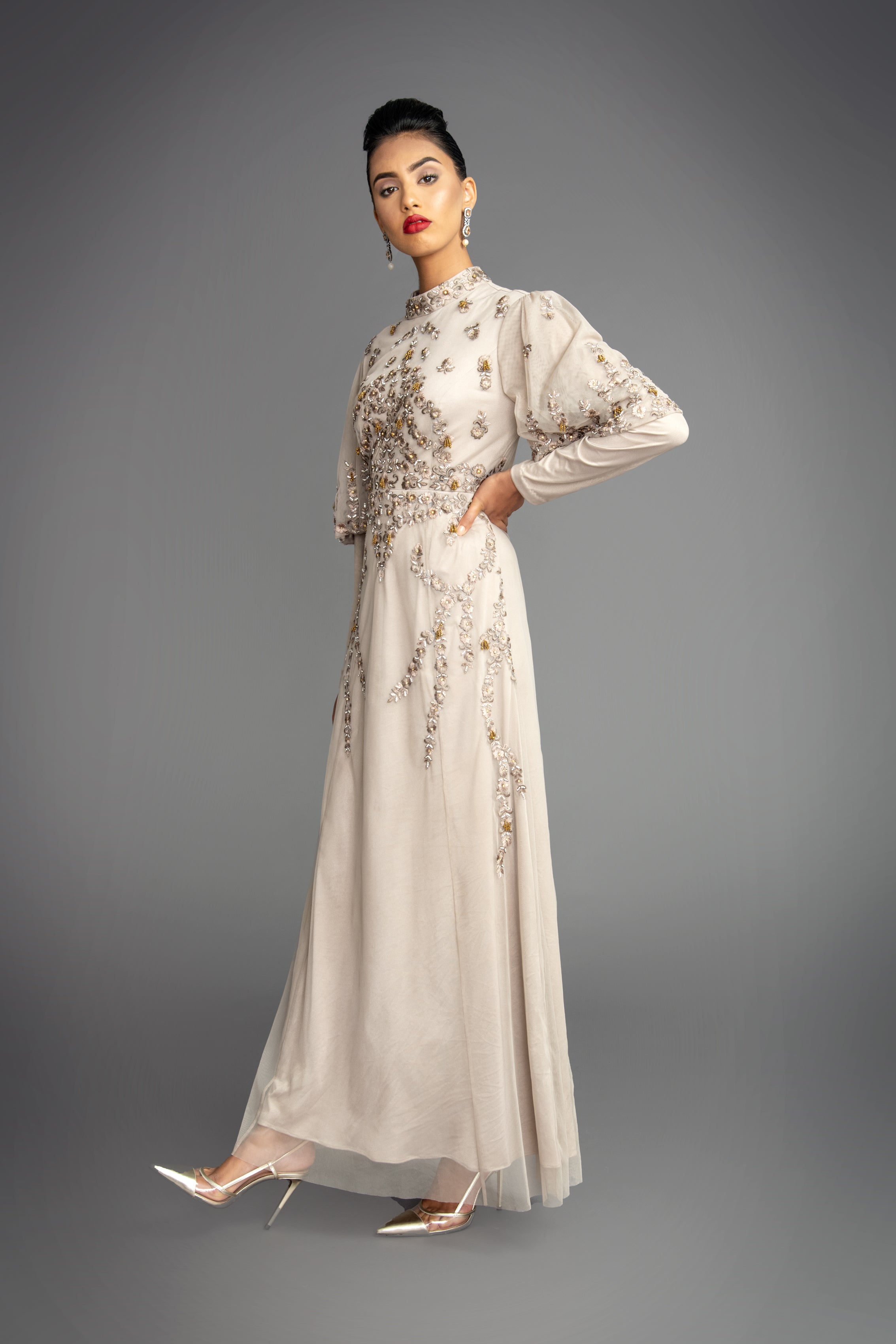 Lea Flute Sleeve Dress