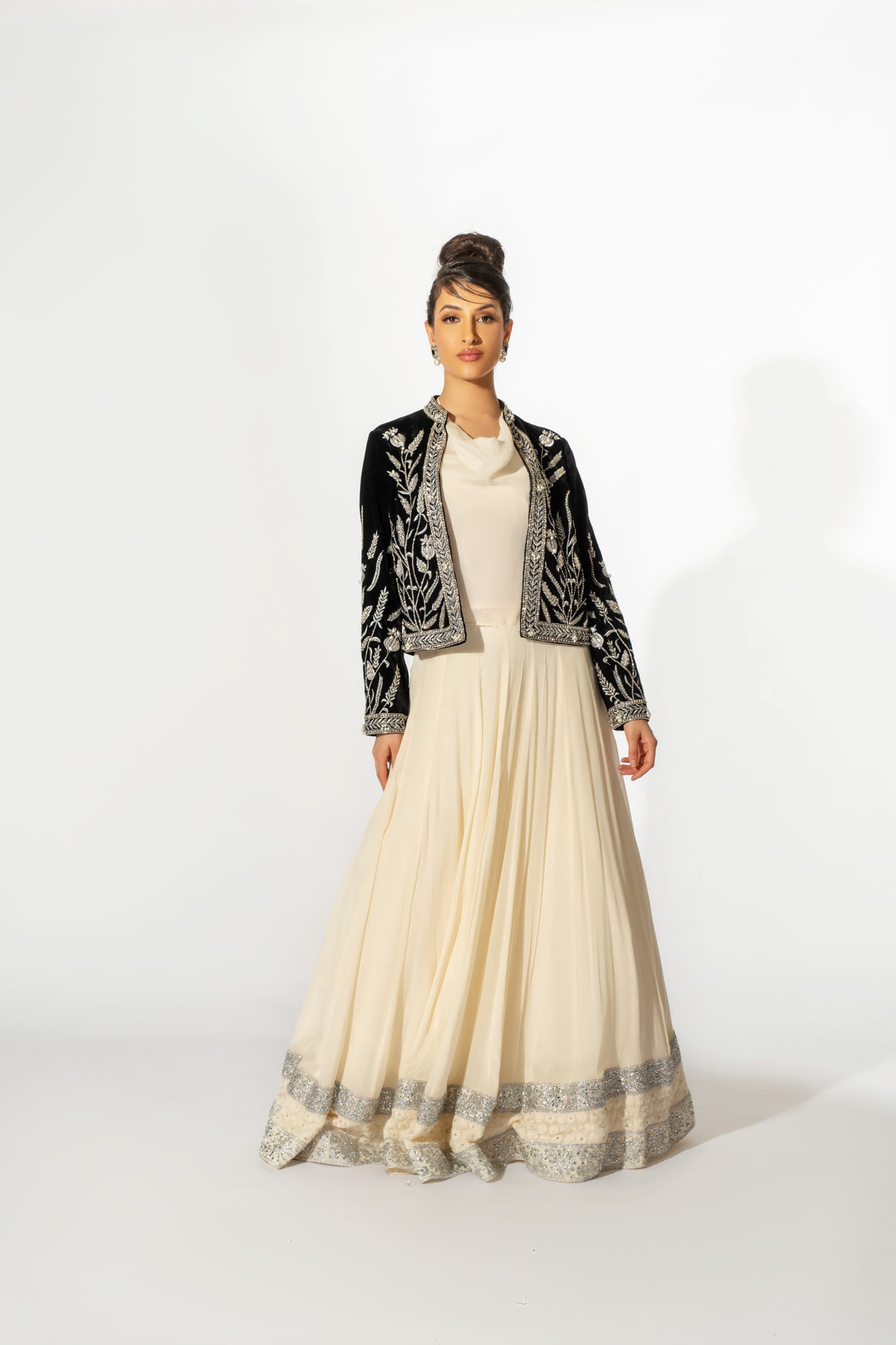 Humna Velvet Jacket Suit