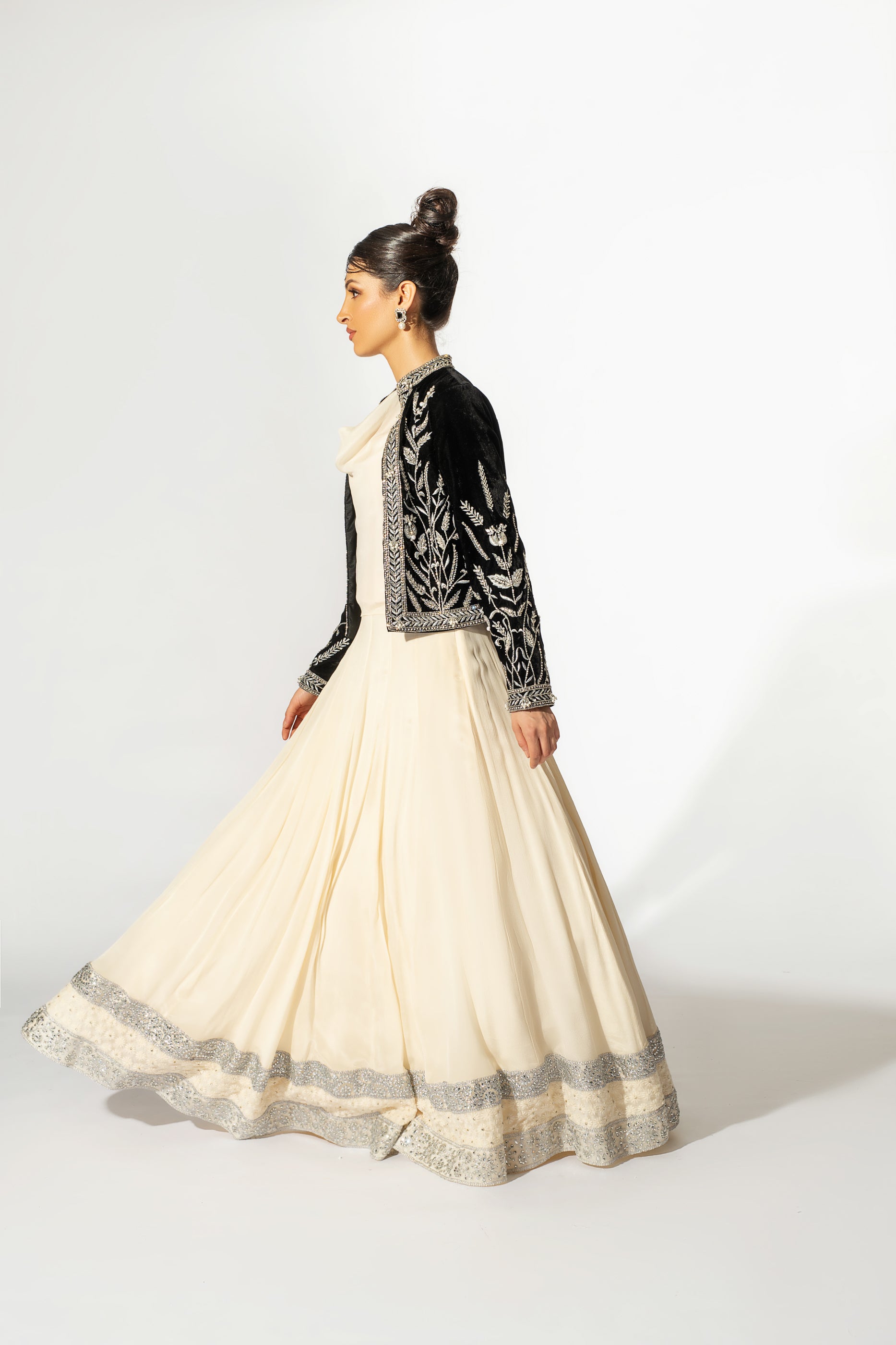 Humna Velvet Jacket Suit