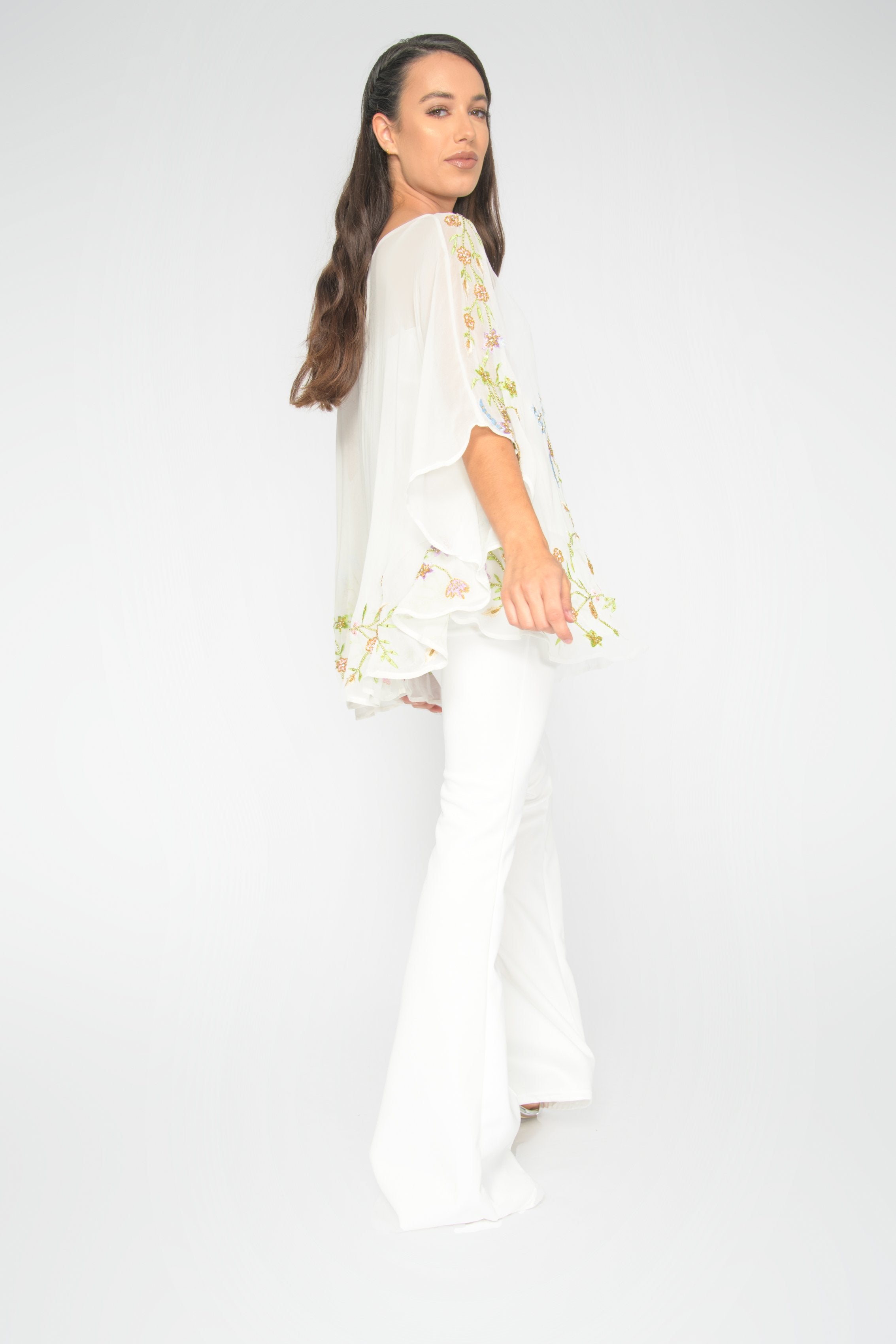 White Martina Kaftan Top