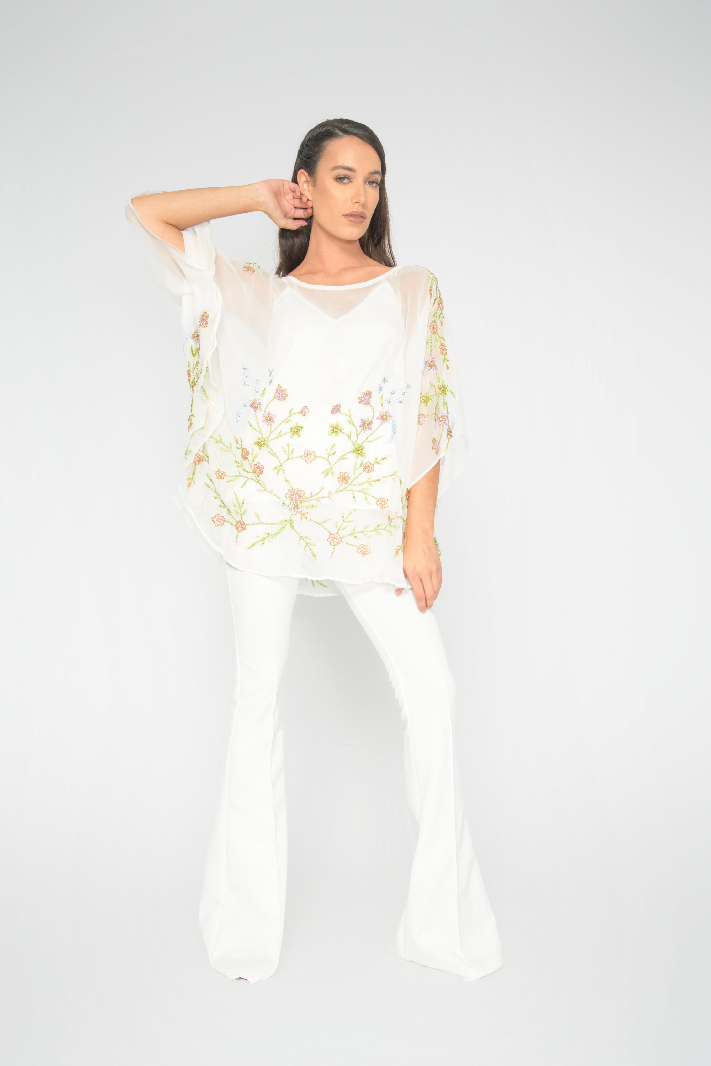 White Martina Kaftan Top