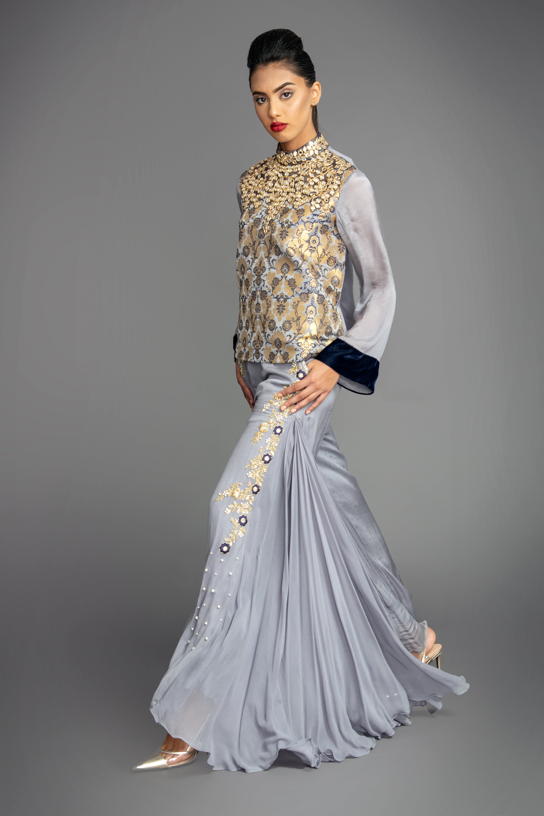 Brocade Sonal Trouser Suit