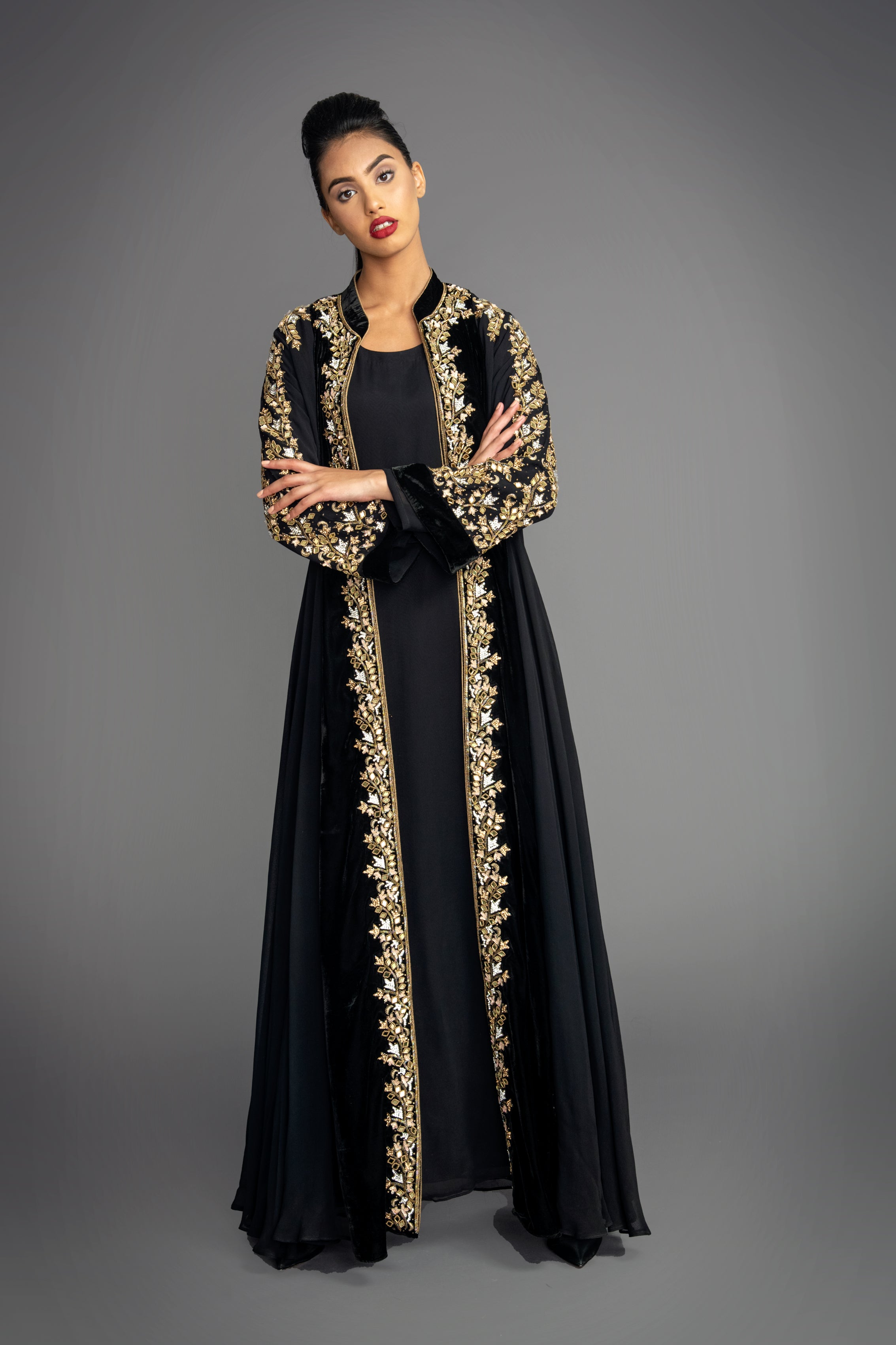 Katrina Velvet Maxi Coat