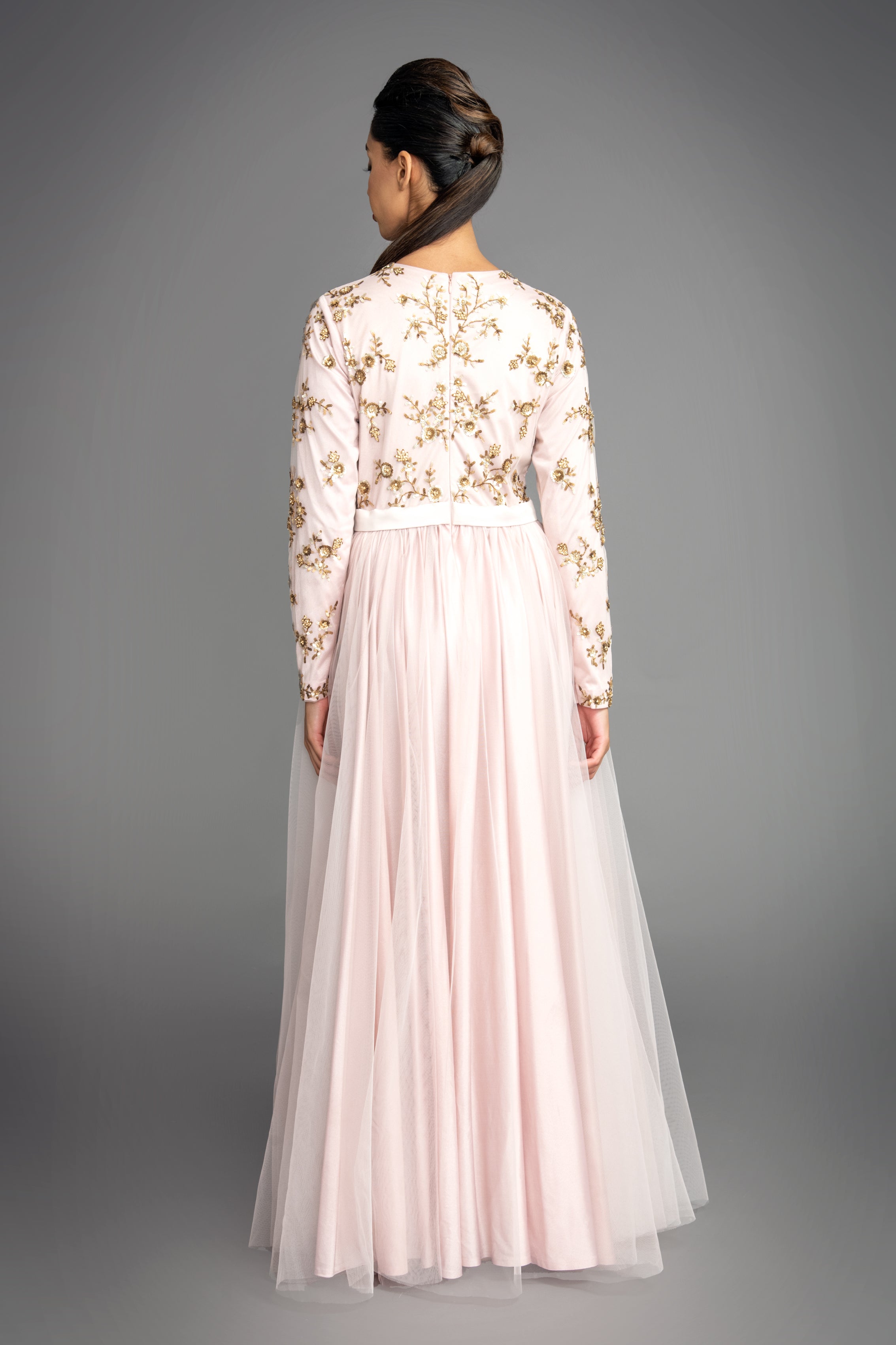 Light Pink Sequin Gown