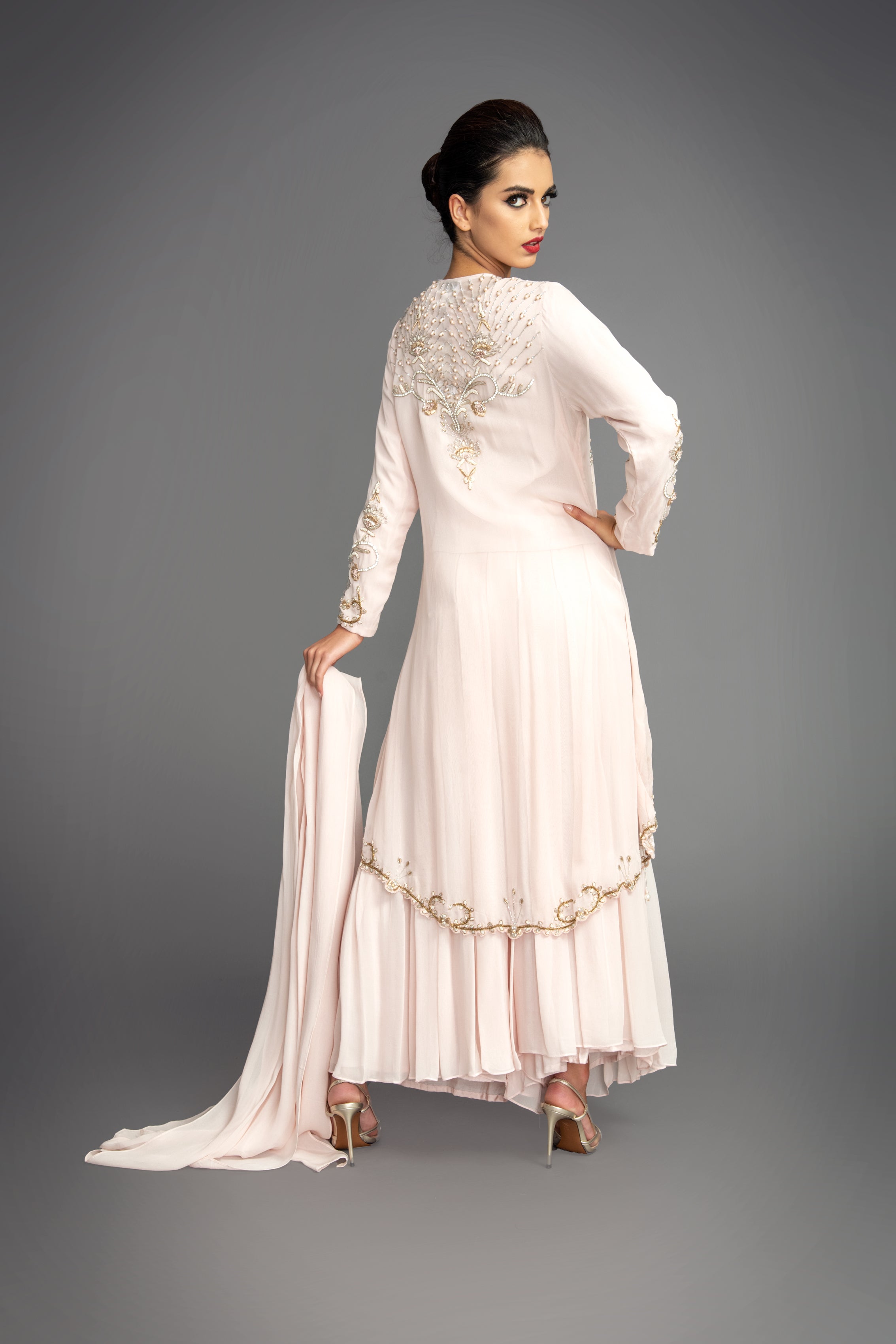 Nahid Tassel Suit Nude