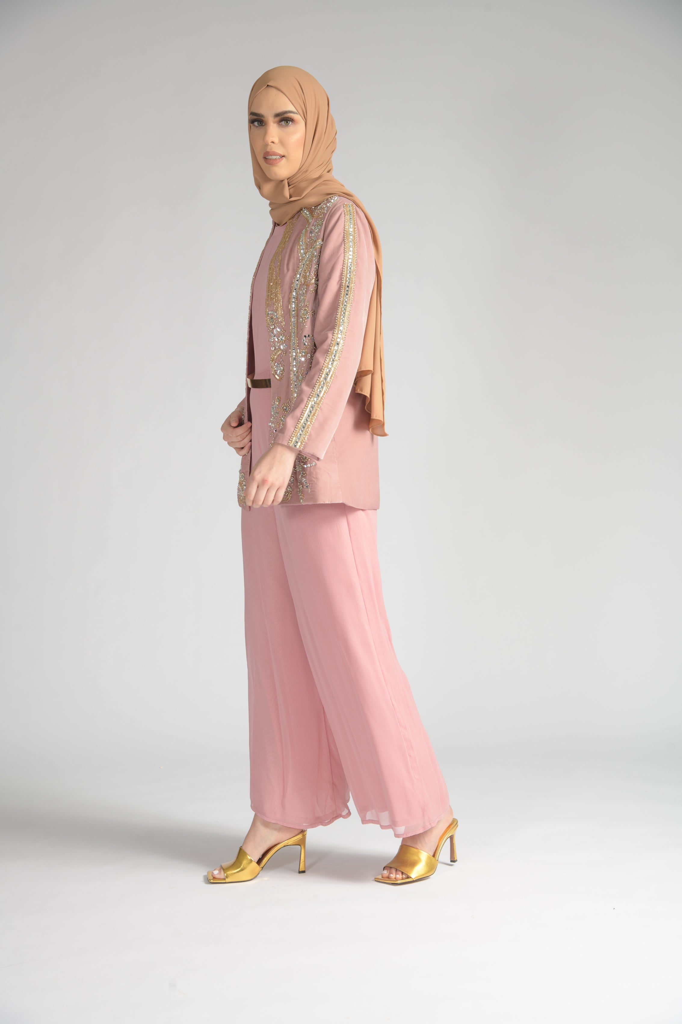 Skarla Velvet Jacket Jumpsuit Suit