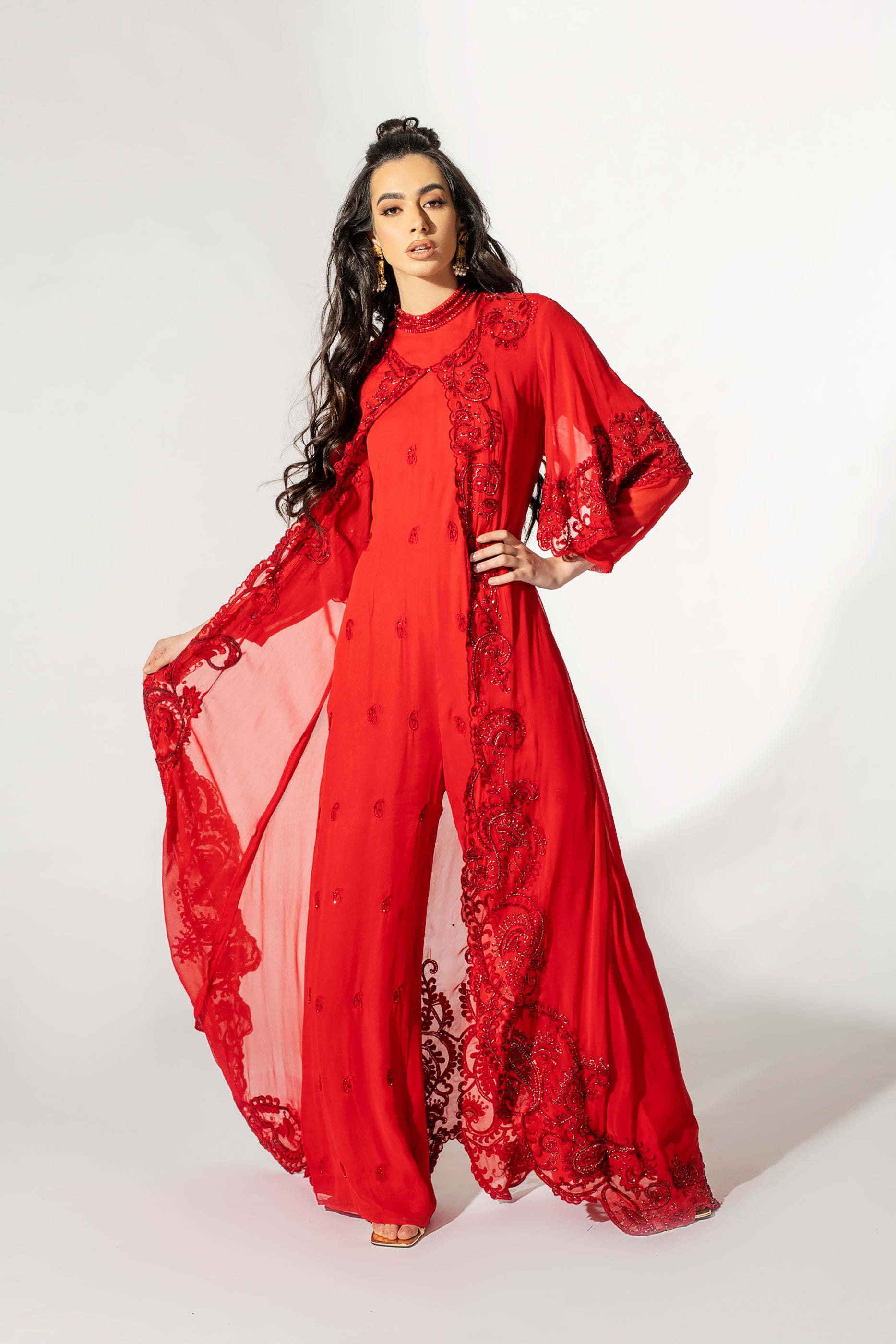 Paisley Jacket Jumpsuit