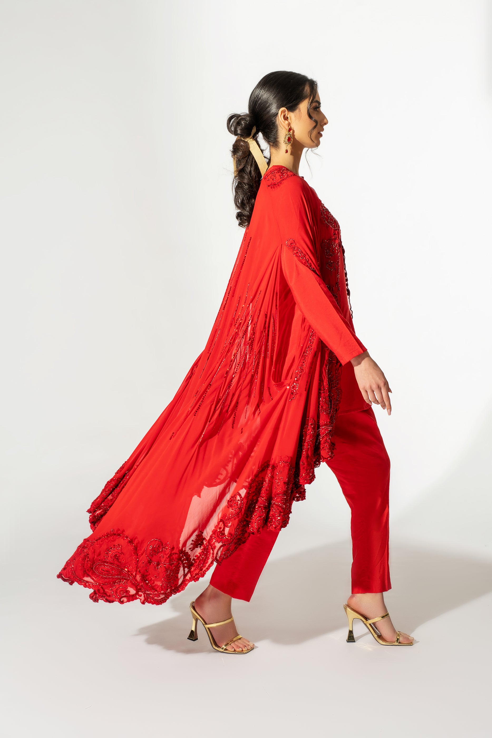 Paisley Cape Suit