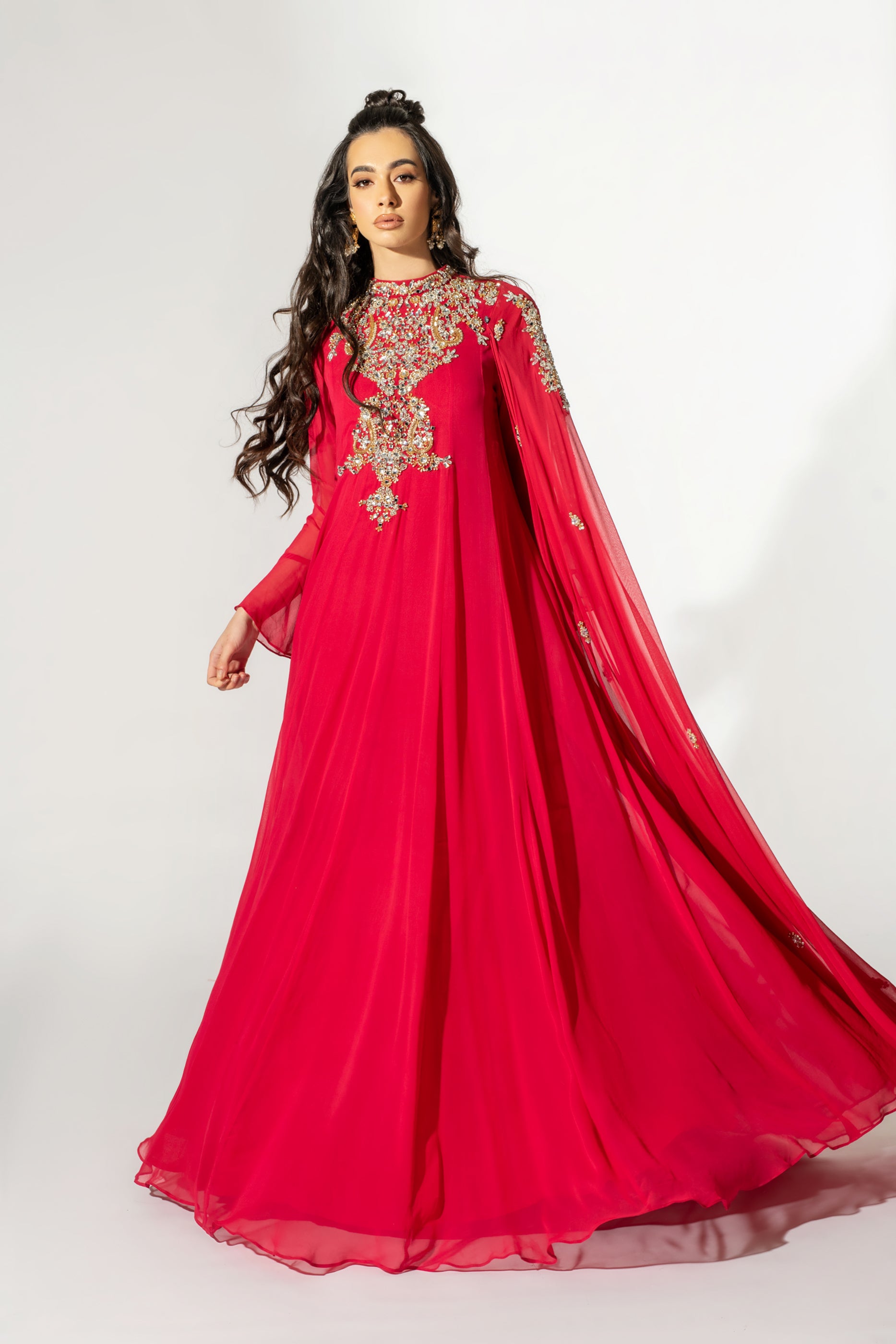 Rizzy Cape Gown