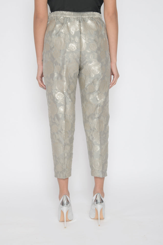 Silver Brocade Trousers