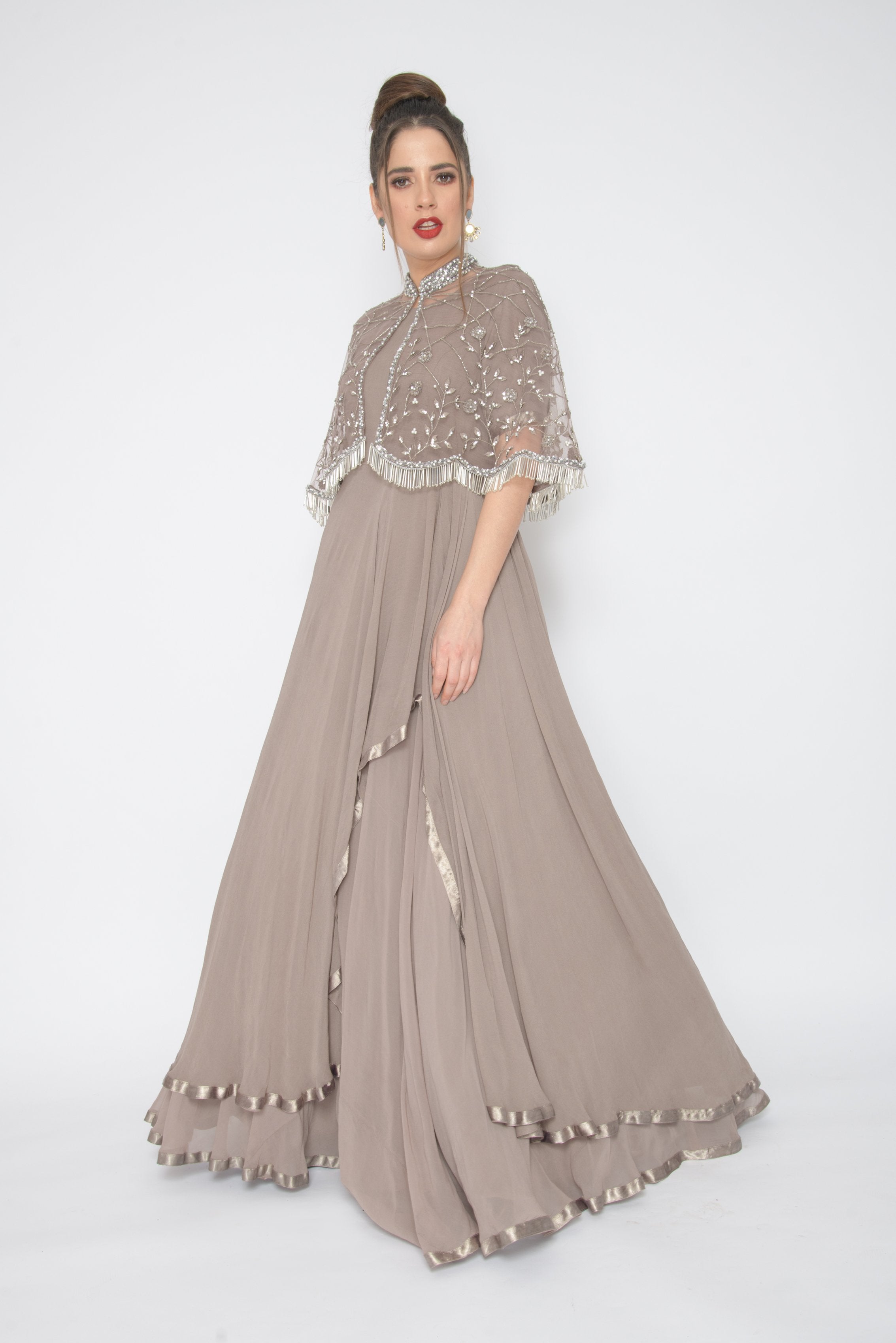 Aliya Cape Dress