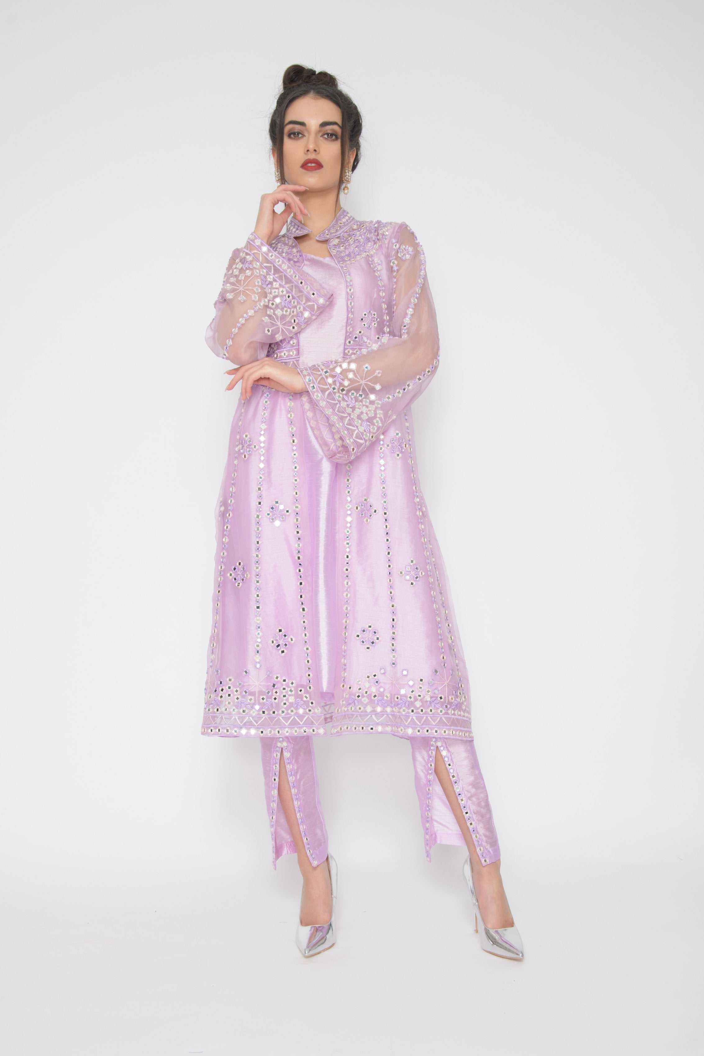 Madiha Organza Jacket Suit