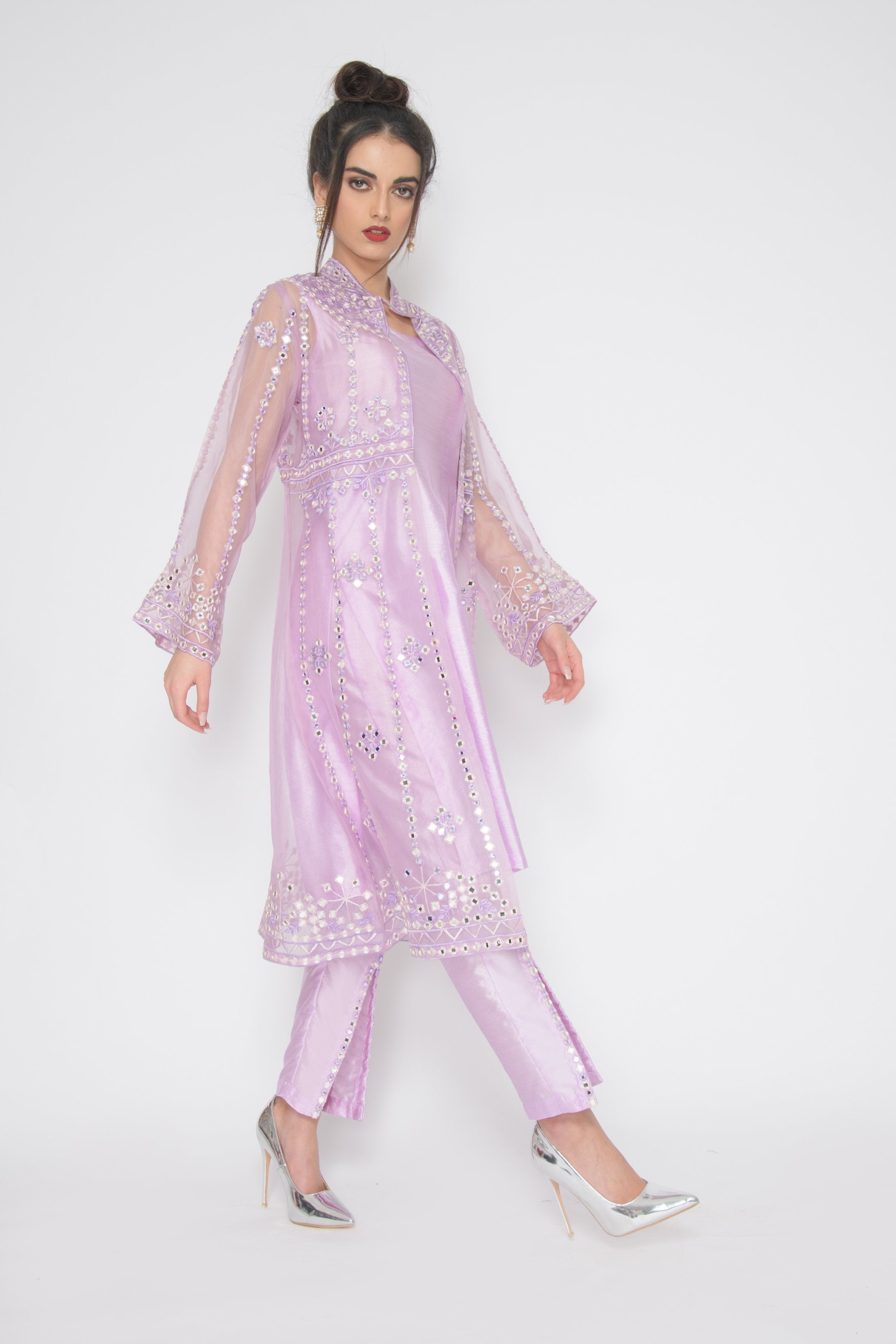 Madiha Organza Jacket Suit