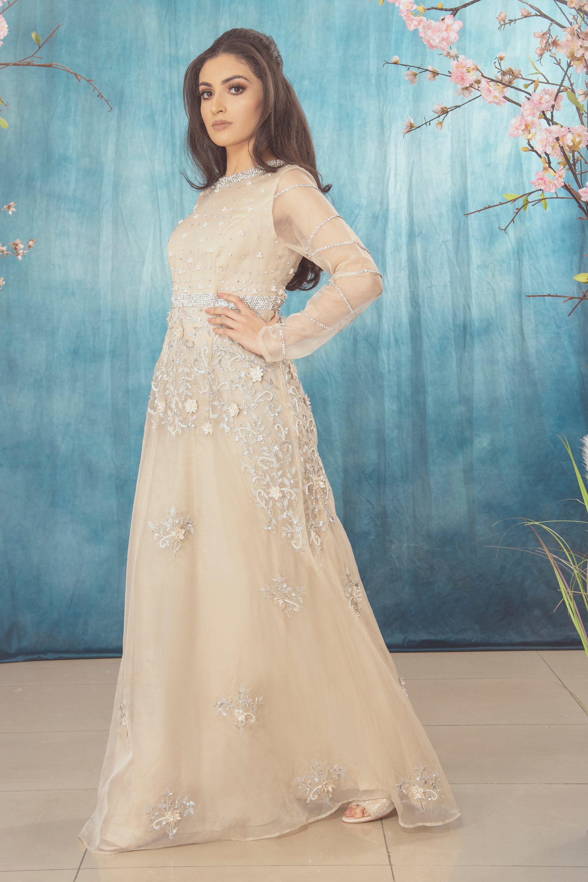 Natasha Dress Beige