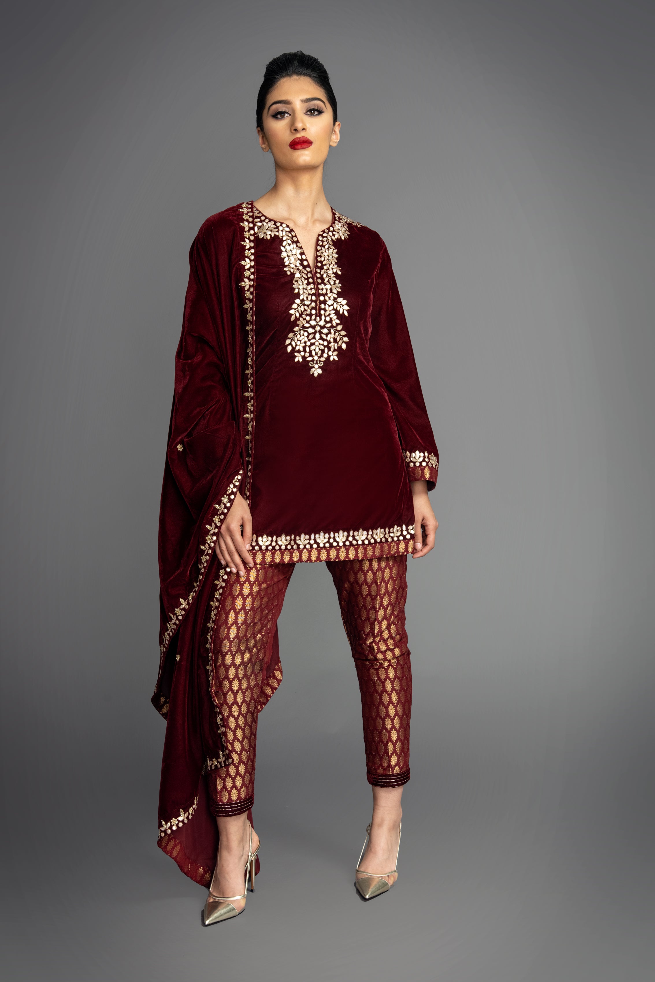 Ishani Velvet Suit