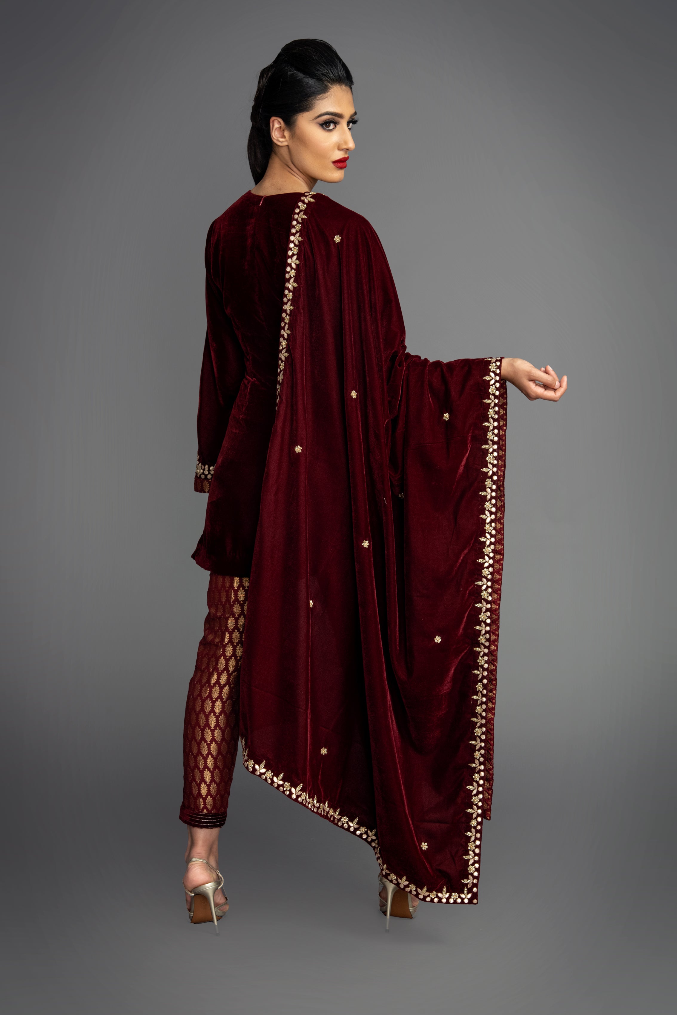 Ishani Velvet Suit